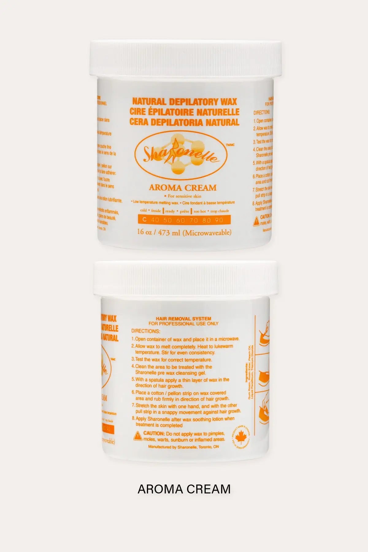 SHARONELLE MICROWAVE NATURAL DEPILATORY WAX 16oz SHARONELLE