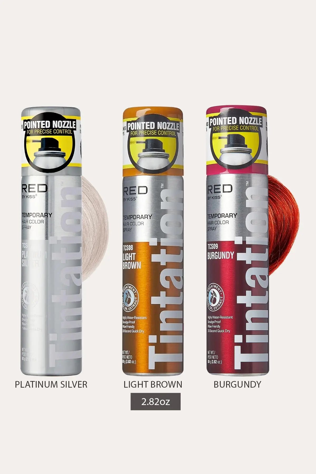 KISS NEW YORK TINTATION TEMPORARY HAIR COLOR SPRAY - 13 COLORS - BSW BEAUTY CANADA