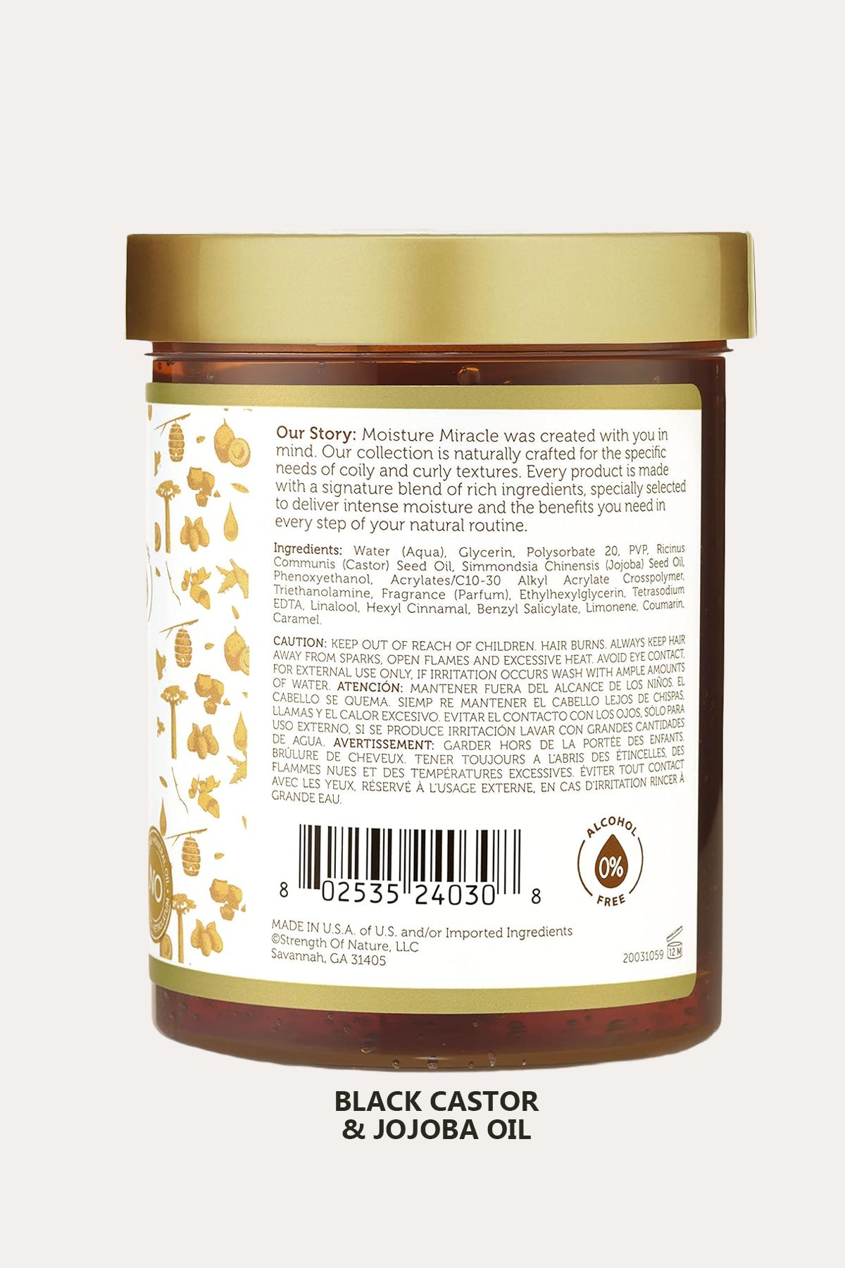 AFRICAN PRIDE MOISTURE MIRACLE MAX HOLD STYLING GEL 18oz