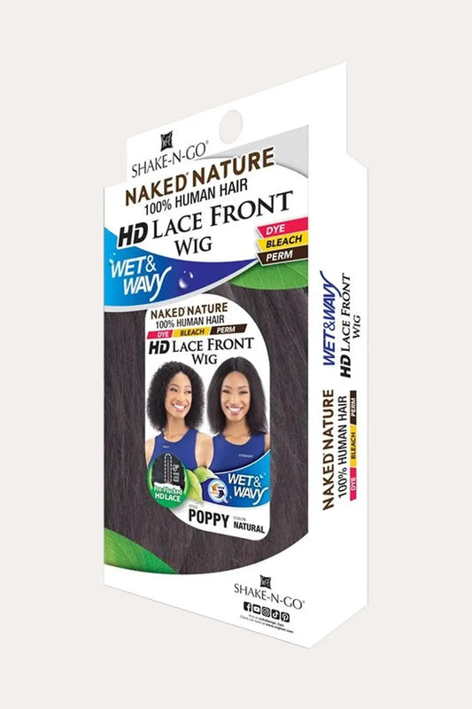 SHAKE N GO NAKED 100% HUMAN HAIR HD LACE FRONT WET&WAVY WIG - POPPY SHAKE N GO