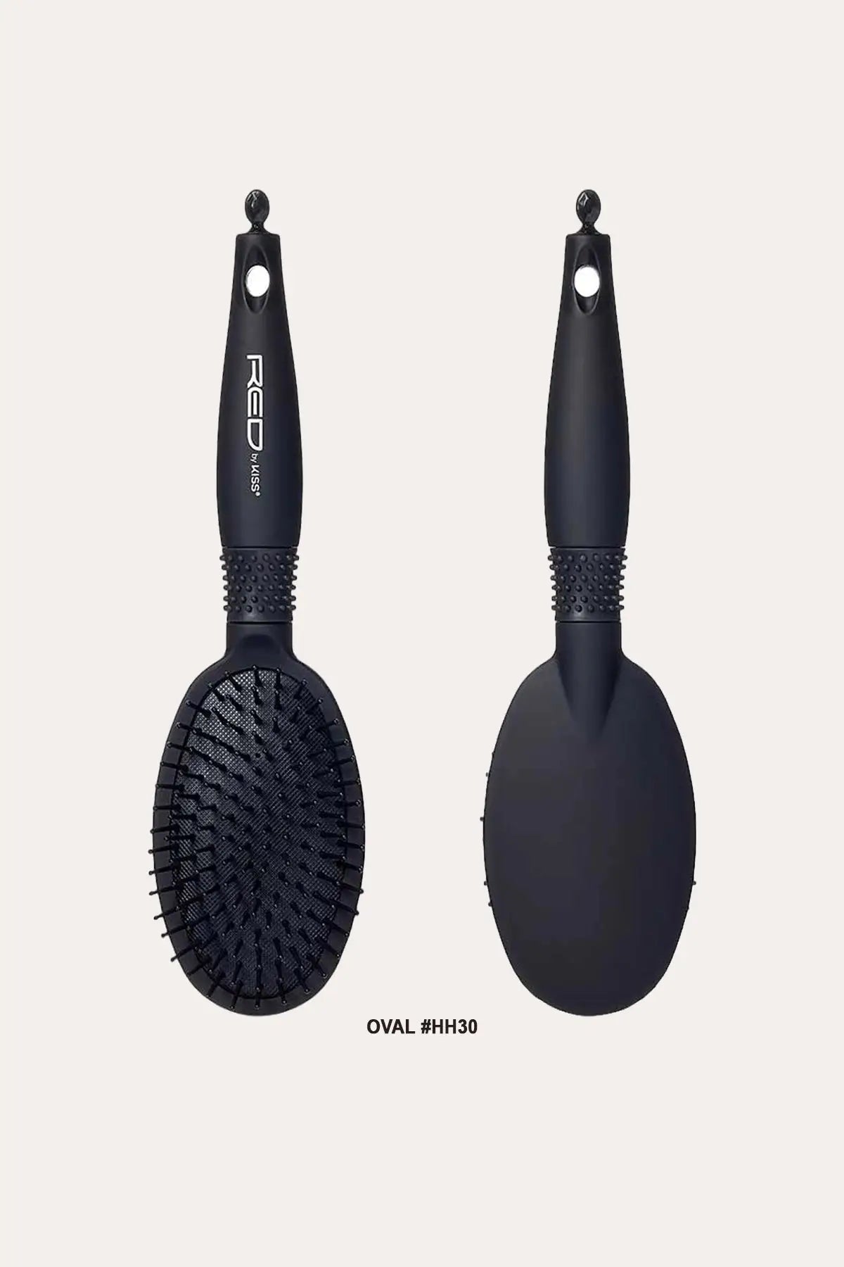 RED BY KISS RUBBERIZED PADDLE BRUSH RED BEAUTY