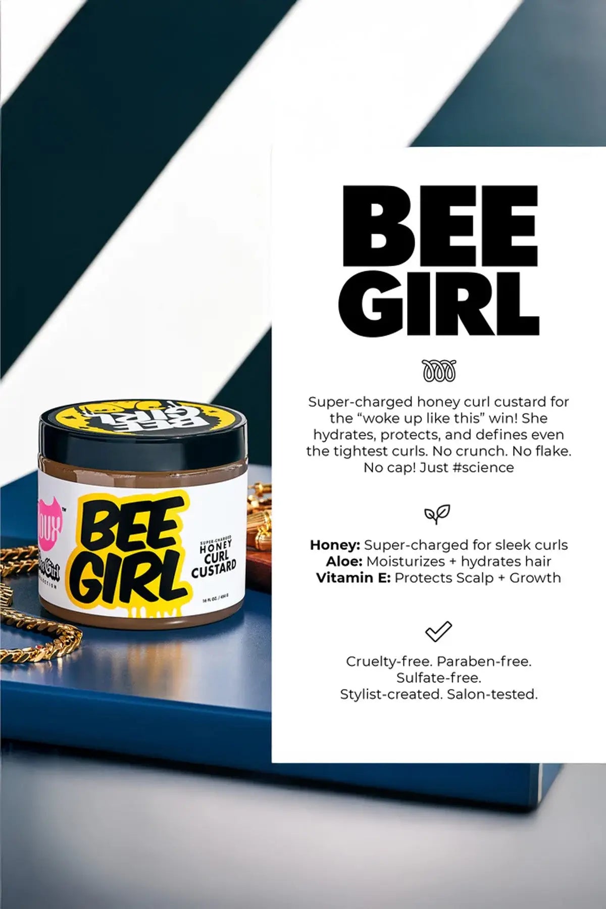 THE DOUX BEE GIRL HONEY CURL CUSTARD 16oz