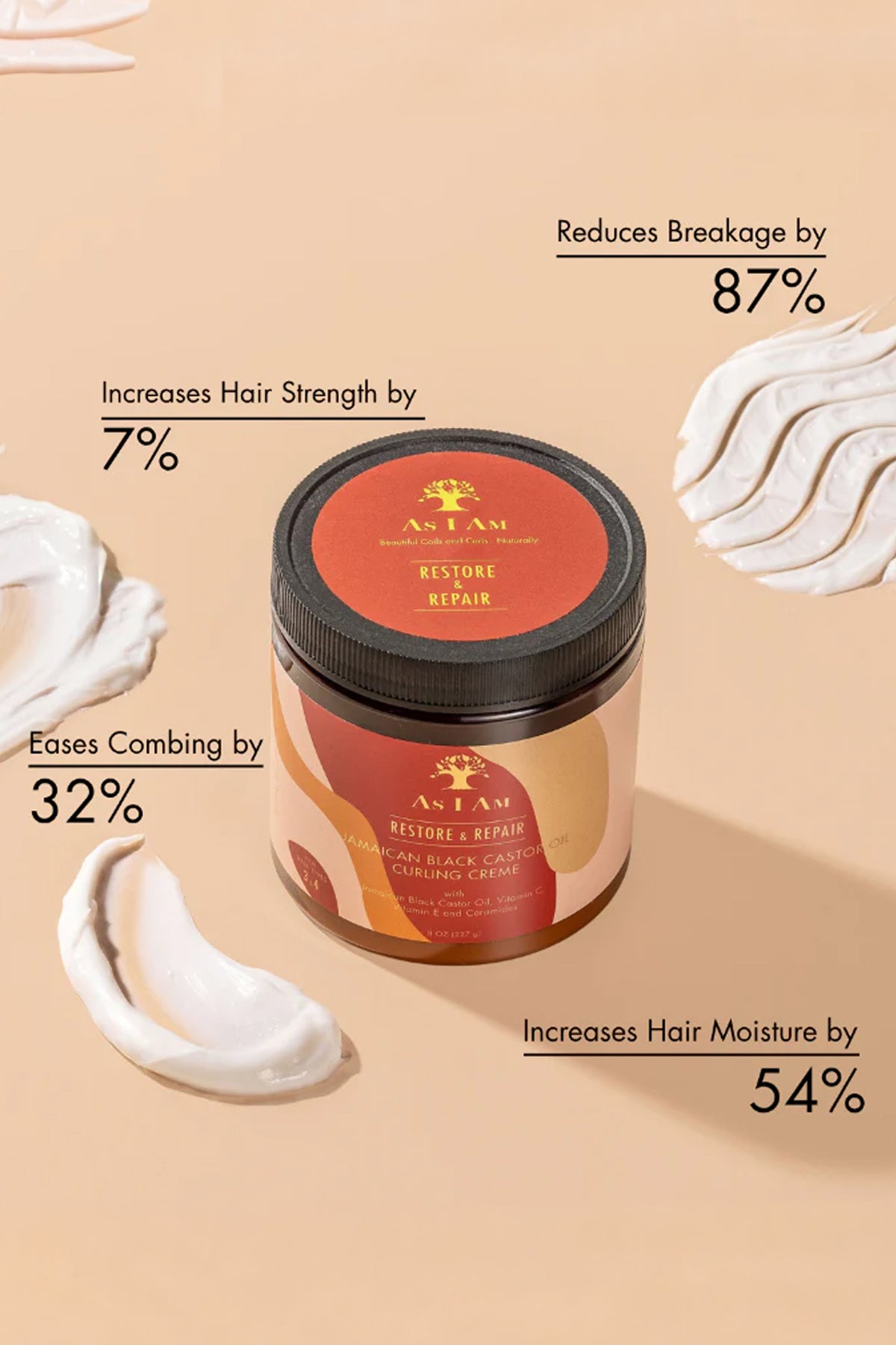 AS I AM JAMAICAN BLACK CASTOR OIL CURLING CRÈME 8oz - BSW BEAUTY CANADA