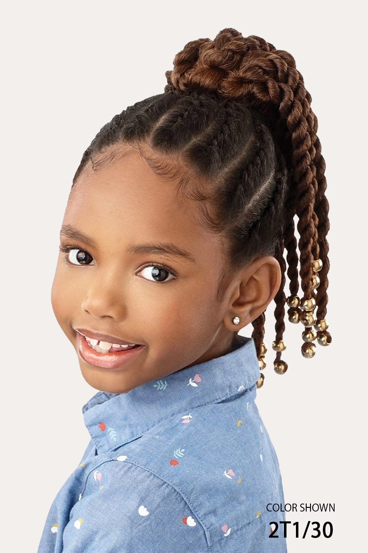 OUTRE LIL LOOKS DRAWSTRING PONY - BEADED TWIST 12" - BSW BEAUTY CANADA