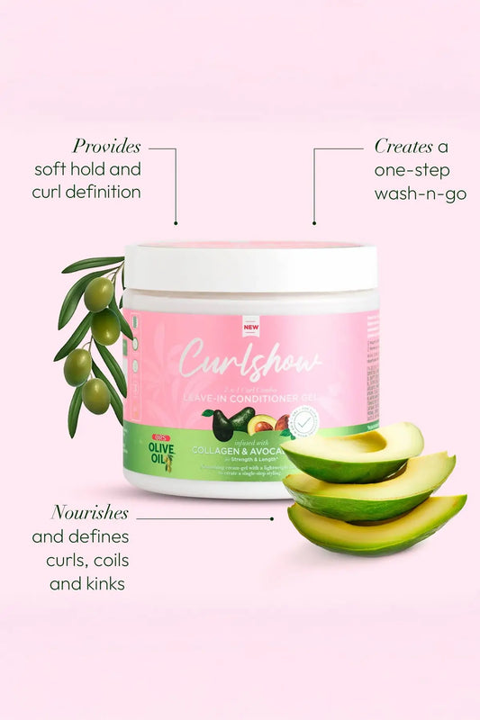 ORS OLIVE OIL CURLSHOW LEAVE IN CONDITIONER GEL 16oz ORS