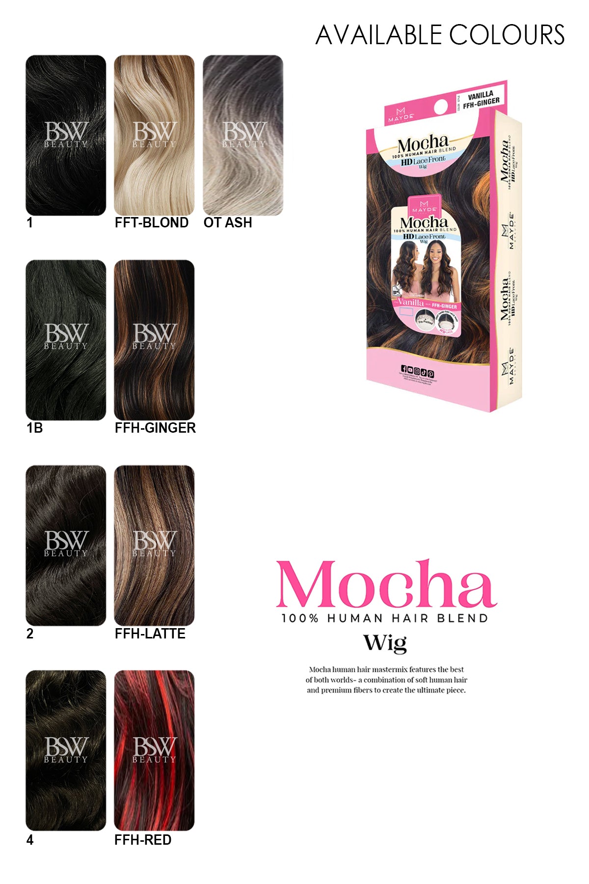 MAYDE MOCHA 100% HUMAN HAIR BLEND - VANILLA - BSW BEAUTY CANADA