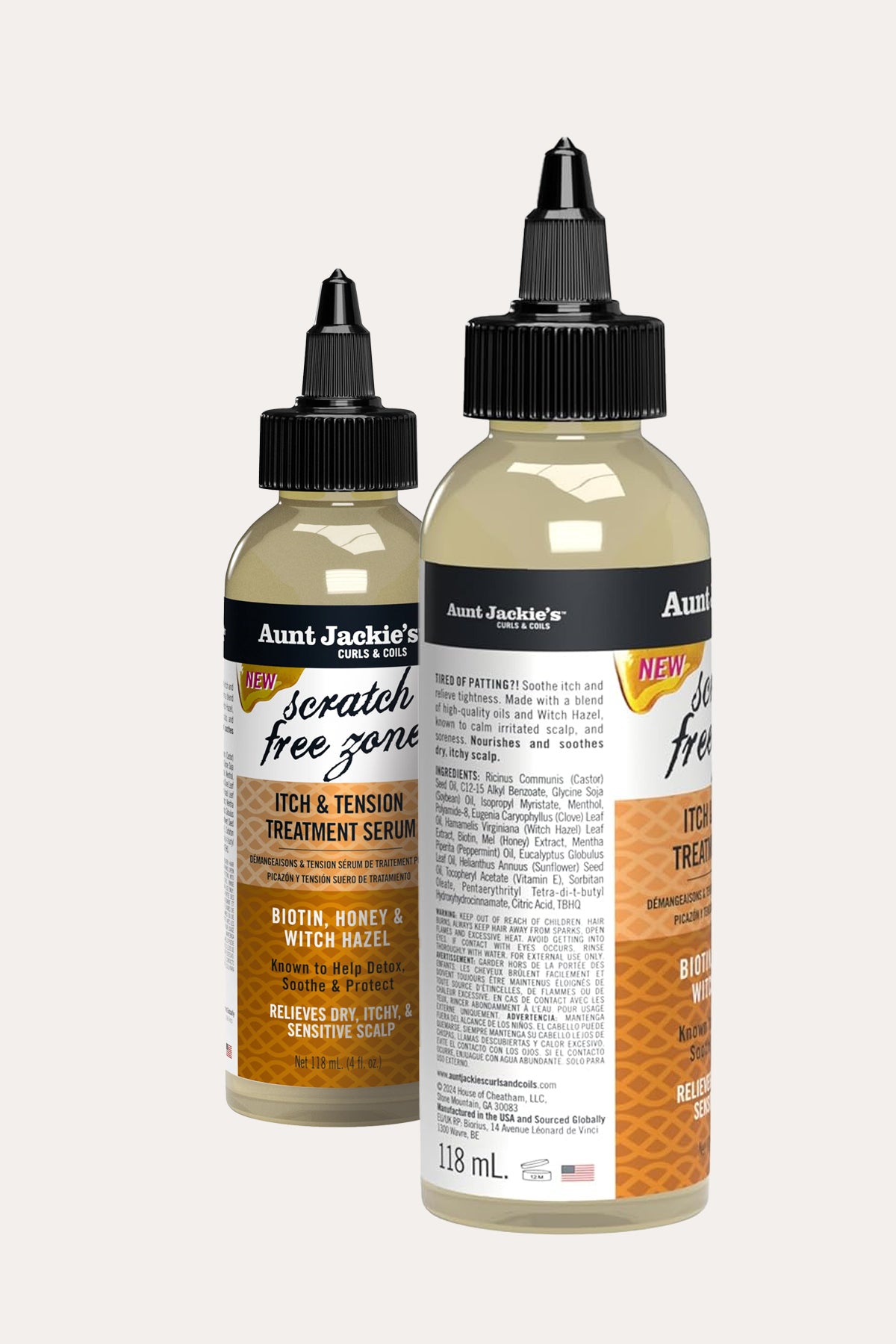 AUNT JACKIES SCRATCH FREE ZONE ITCH & TENSION TREATMENT SERUM 4oz - BSW BEAUTY CANADA