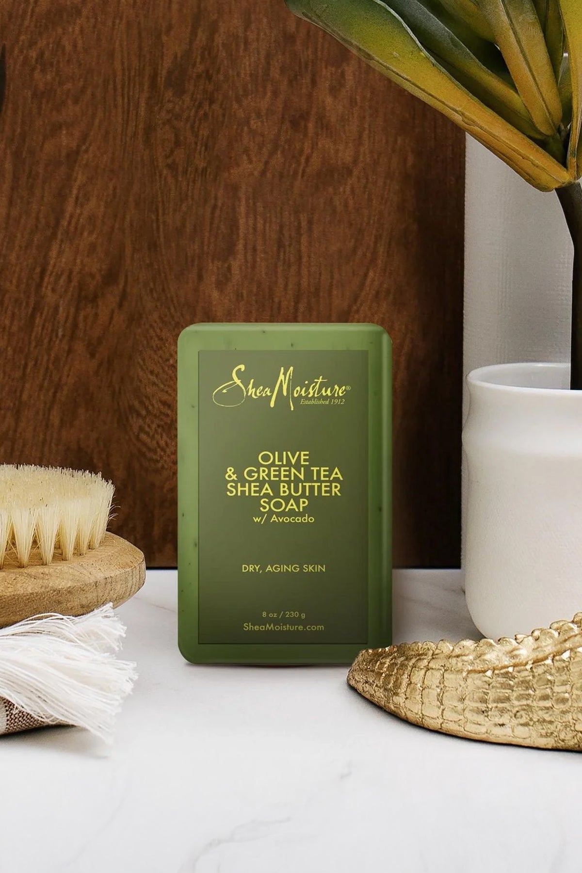SHEA MOISTURE OLIVE & GREEN TEA SHEA BUTTER SOAP 3.5 oz