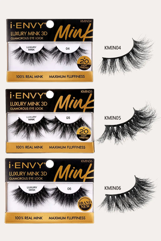 I ENVY LUXURY MINK STRIP LASHES RED BEAUTY