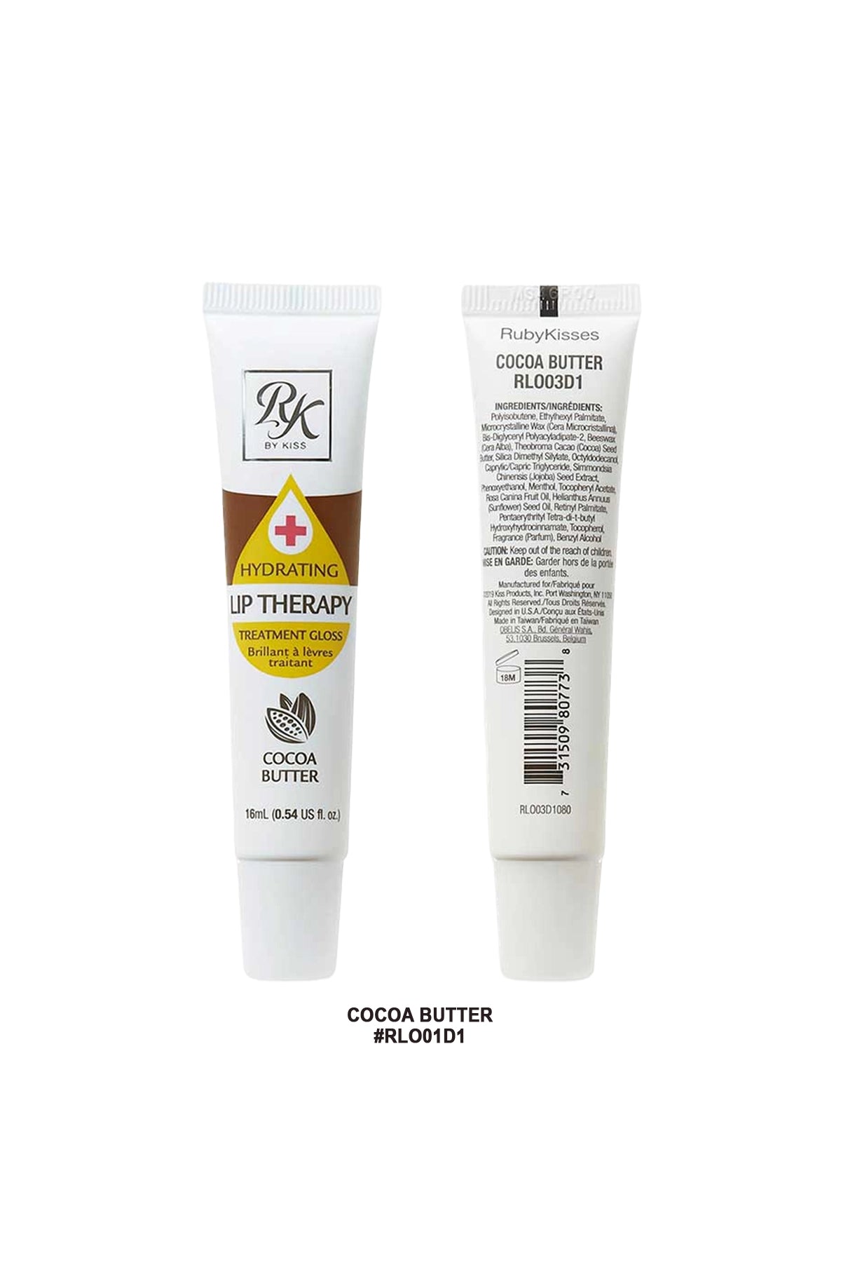 RUBY KISSES HYDRATING CLEAR LIP OIL TREATMENT - 3 TYPES IVY BEAUTY