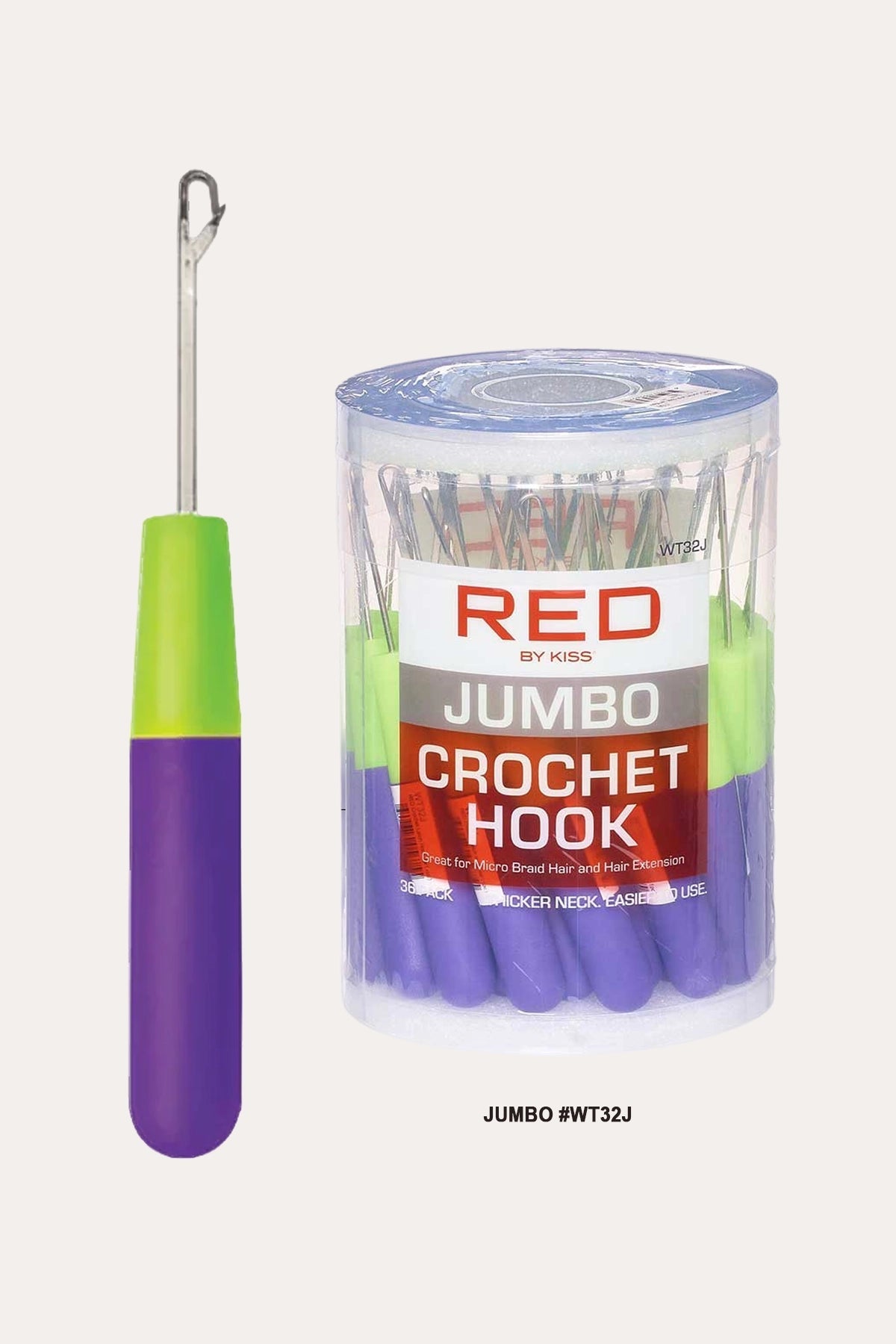 RED BY KISS CROCHET HOOK RED BEAUTY