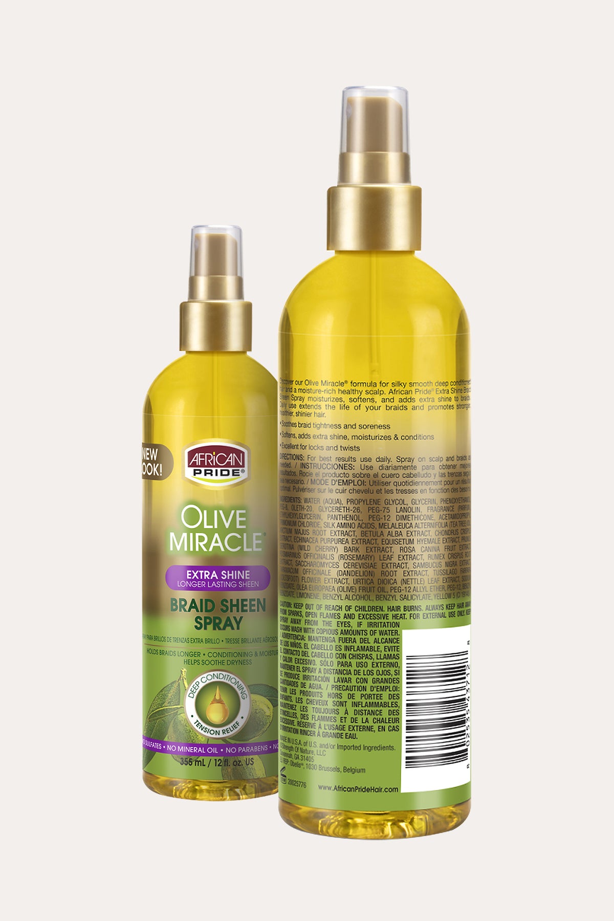 AFRICAN PRIDE OLIVE MIRACLE BRAID SHEEN 12oz - BSW BEAUTY CANADA