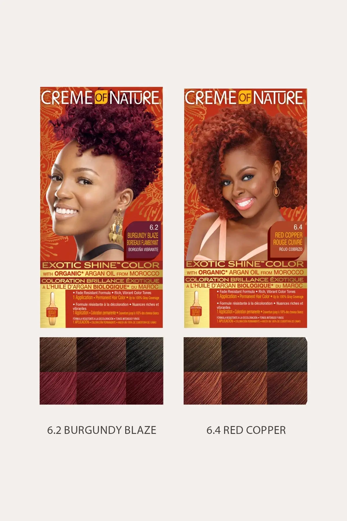 CREME OF NATURE  EXOTIC SHINE COLOR WITH ARGAN OIL FROM MOROCCO KIT