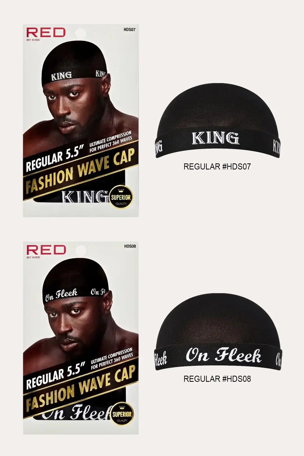 RED BY KISS FASHION WAVE CAP RED BEAUTY