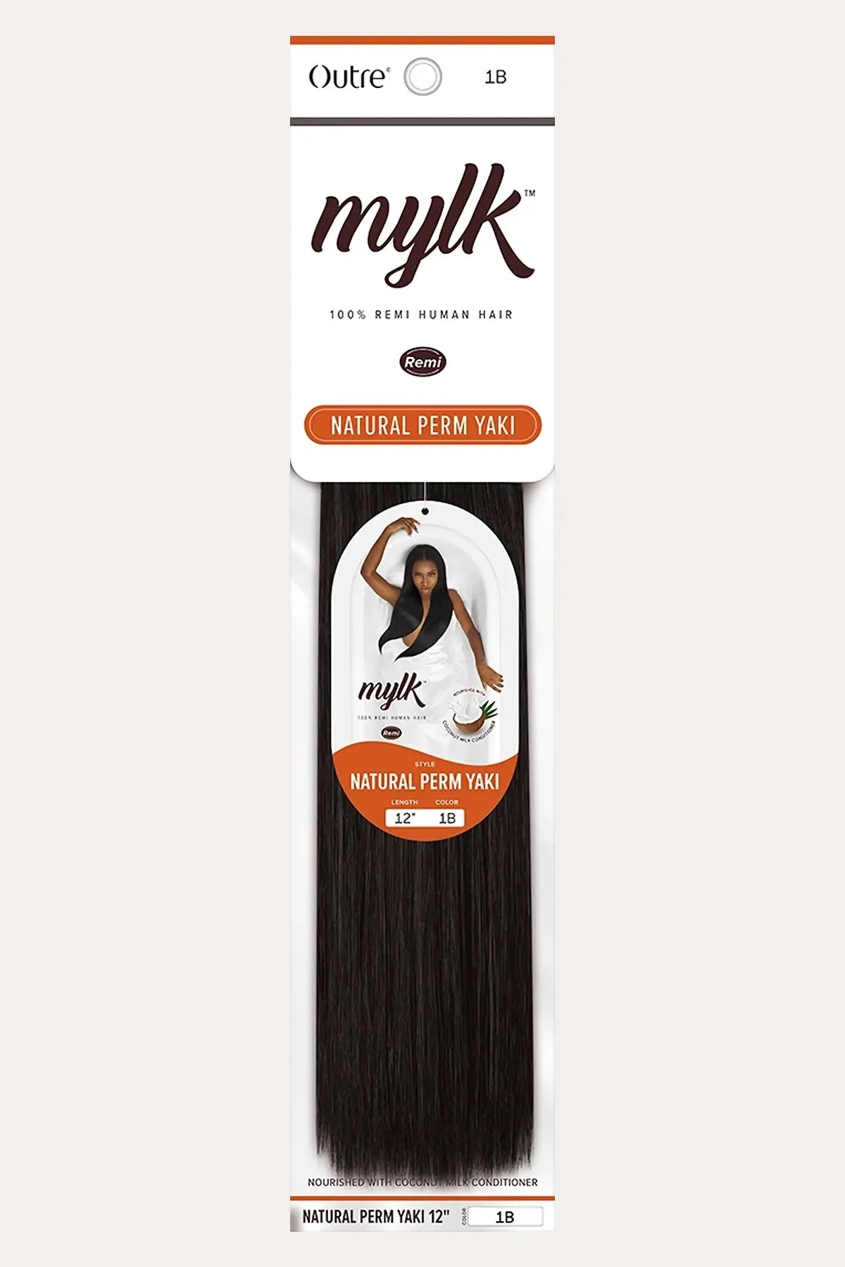 OUTRE MYLK 100% REMI HUMAN HAIR - NATURAL PERM YAKI 12" - BSW BEAUTY CANADA
