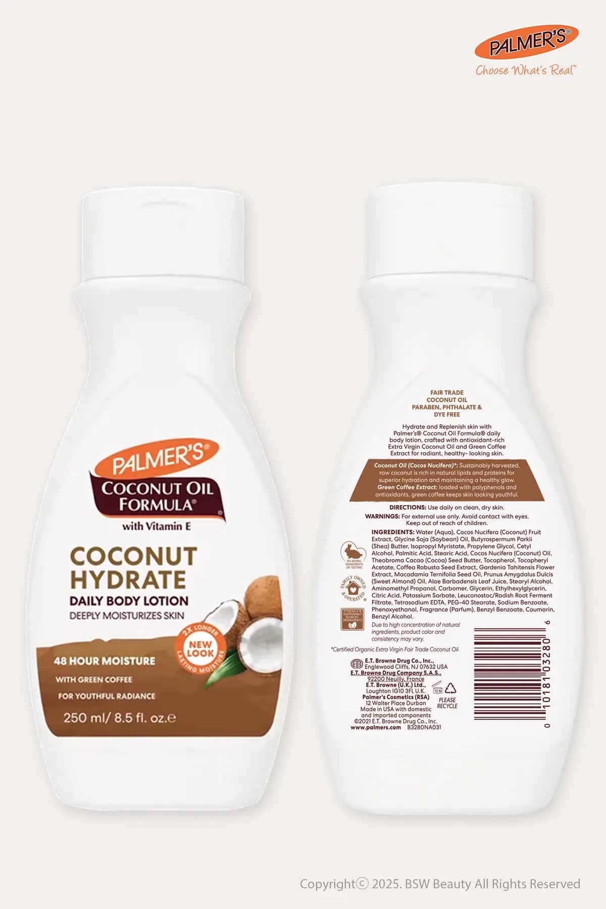 PALMER'S COCONUT OIL FORMULA COCONUT BODY LOTION - 3 SIZES - BSW BEAUTY CANADA