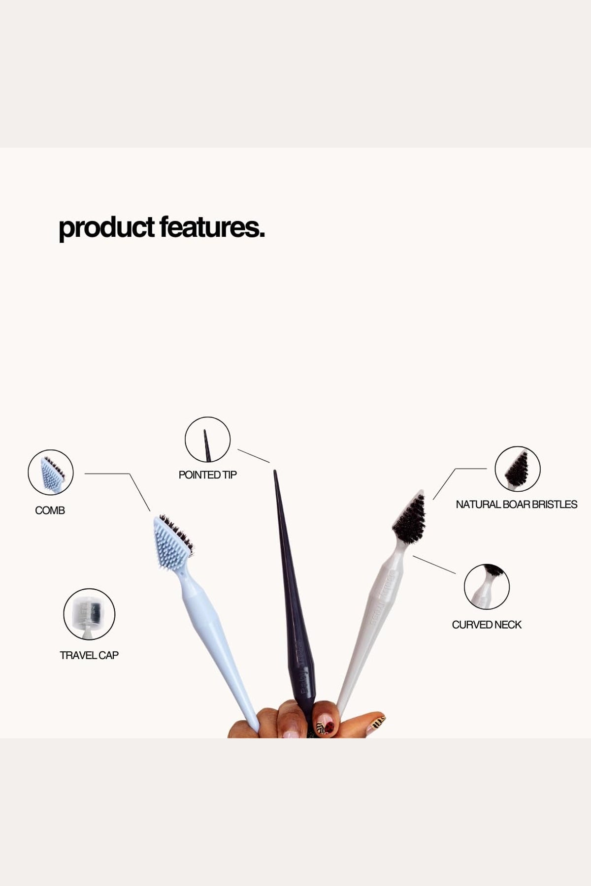 BABY TRESS HAIR BRUSH EDGE STYLER