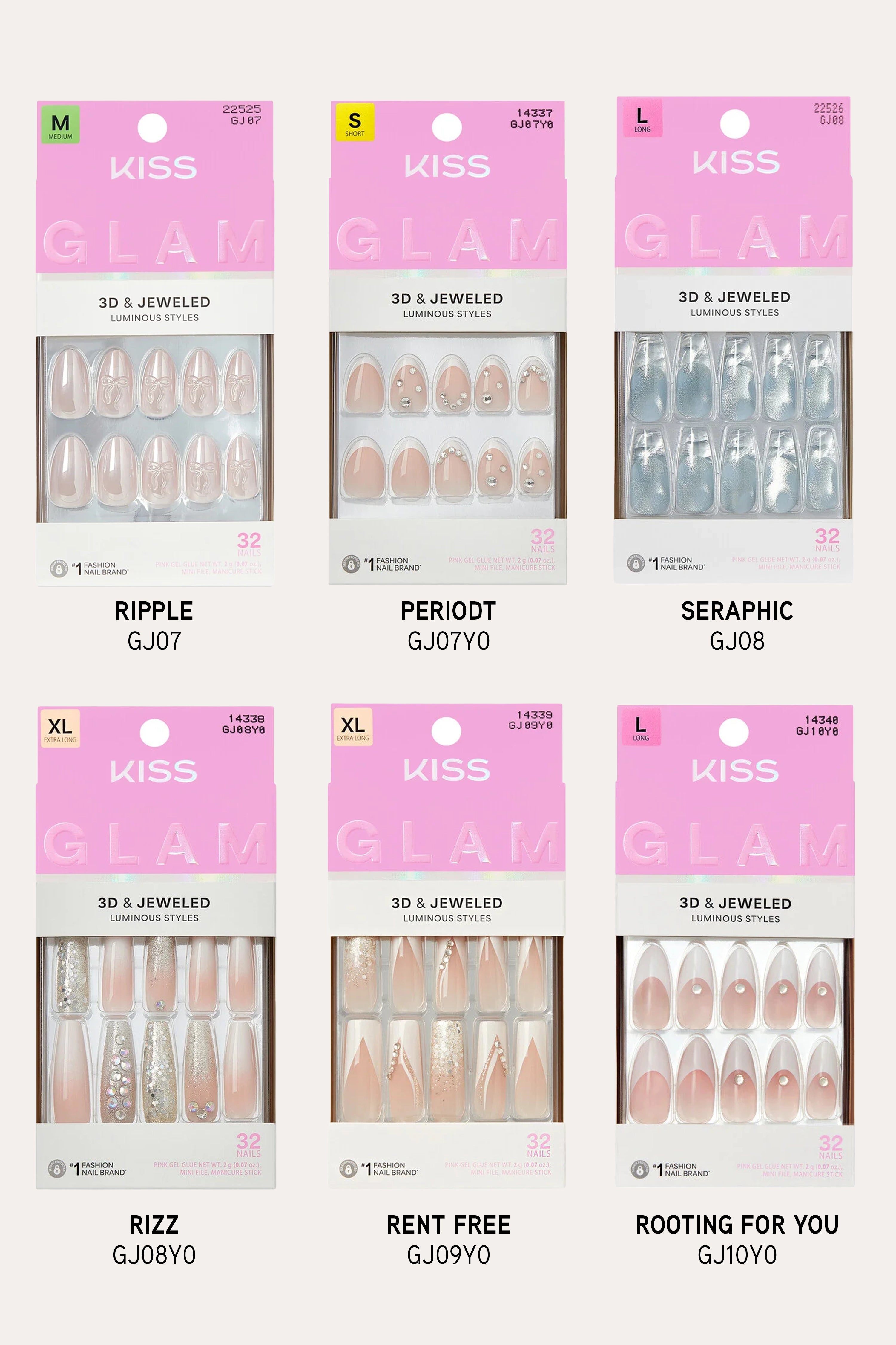 KISS GLAM JEWELED NAILS
