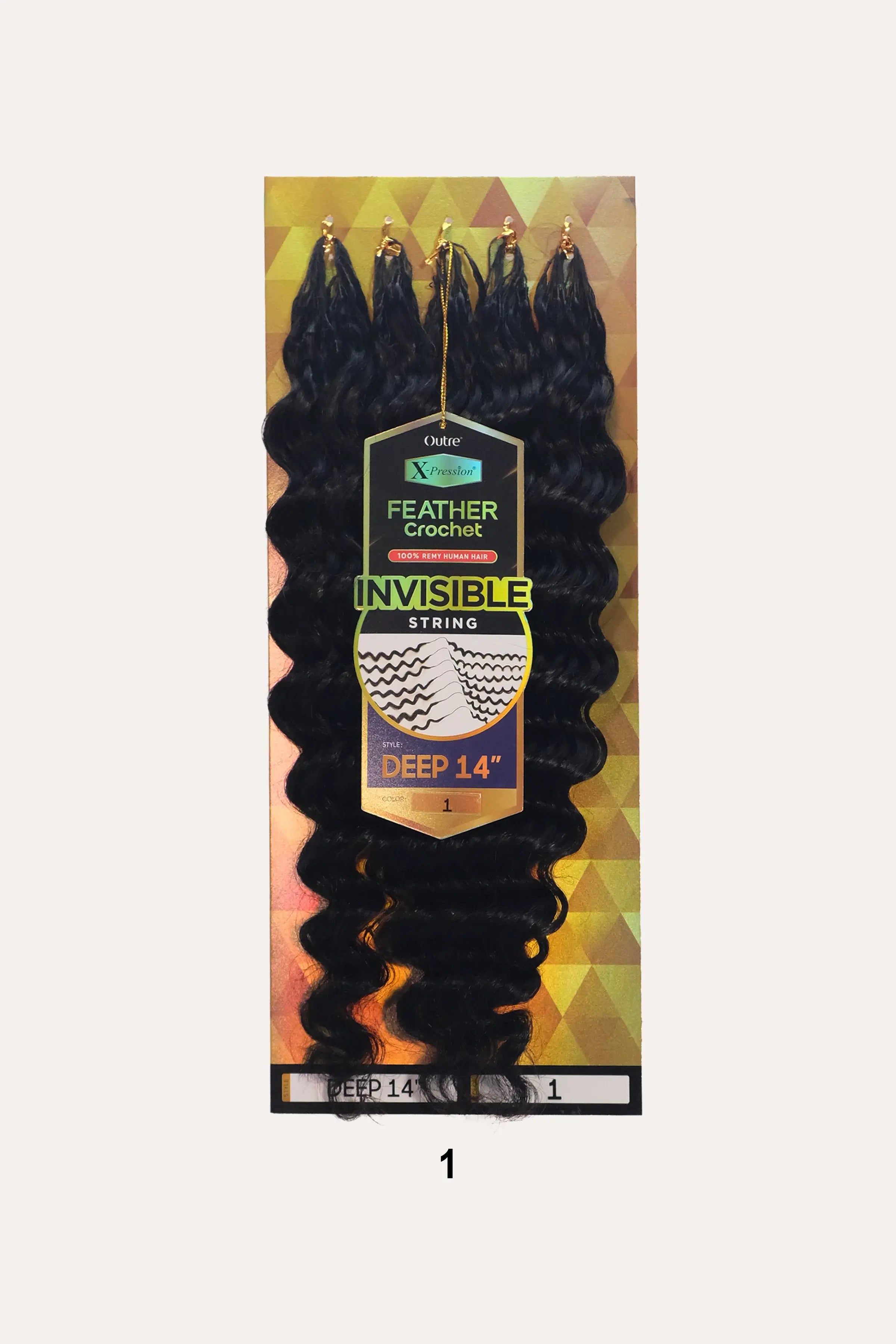 OUTRE X-PRESSION HUMAN HAIR FEATHER CROCHET - DEEP 14"