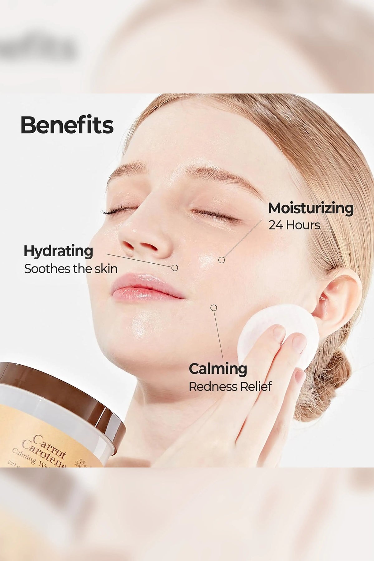 SKINFOOD CARROT CAROTENE CALMING WATER TONER PADS