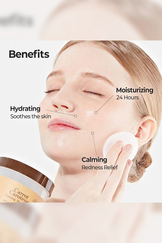 SKINFOOD CARROT CAROTENE CALMING WATER TONER PADS - BSW BEAUTY CANADA