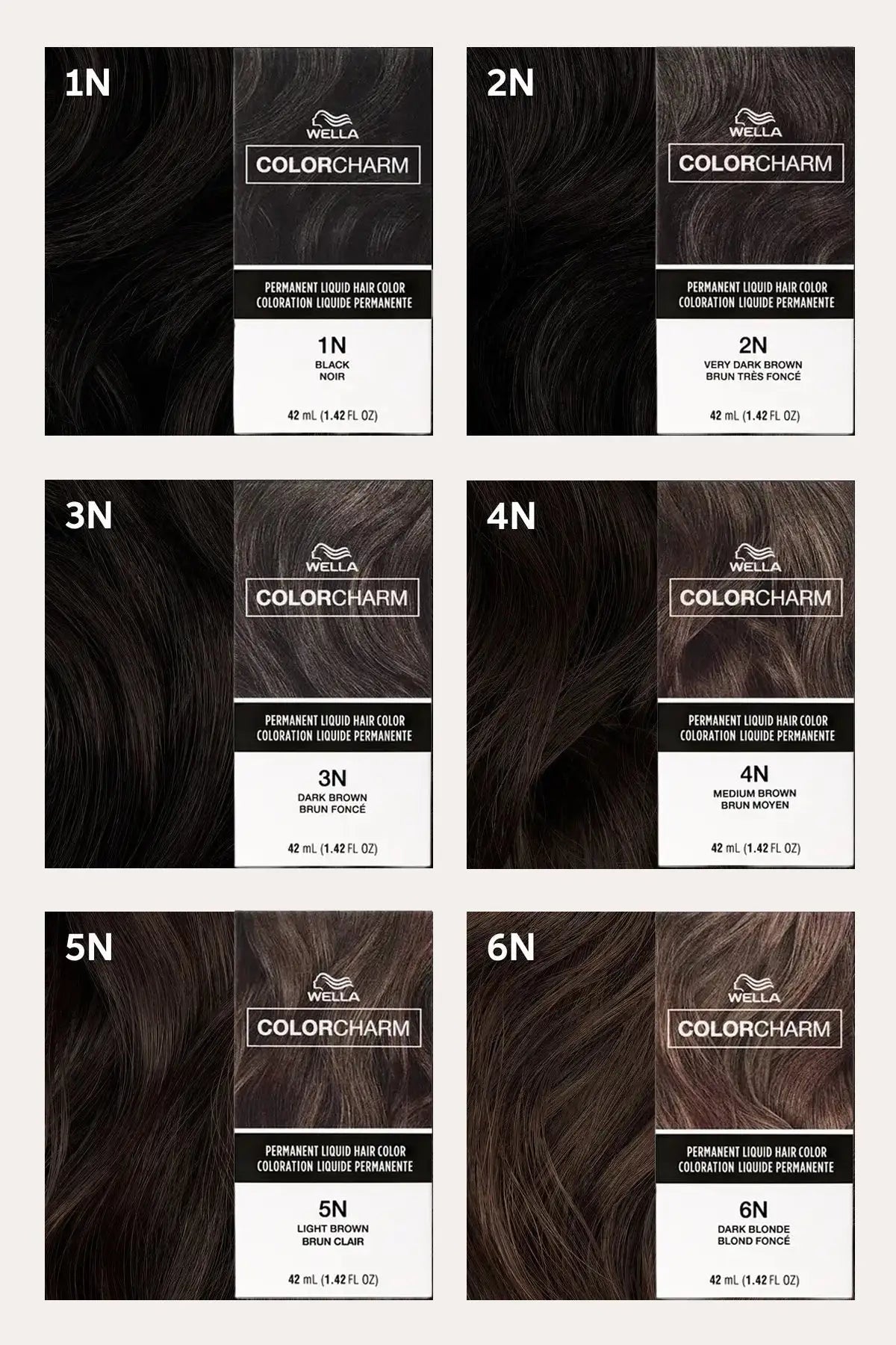 WELLA COLOR CHARM LIQUID HAIR COLOR 1.4oz
