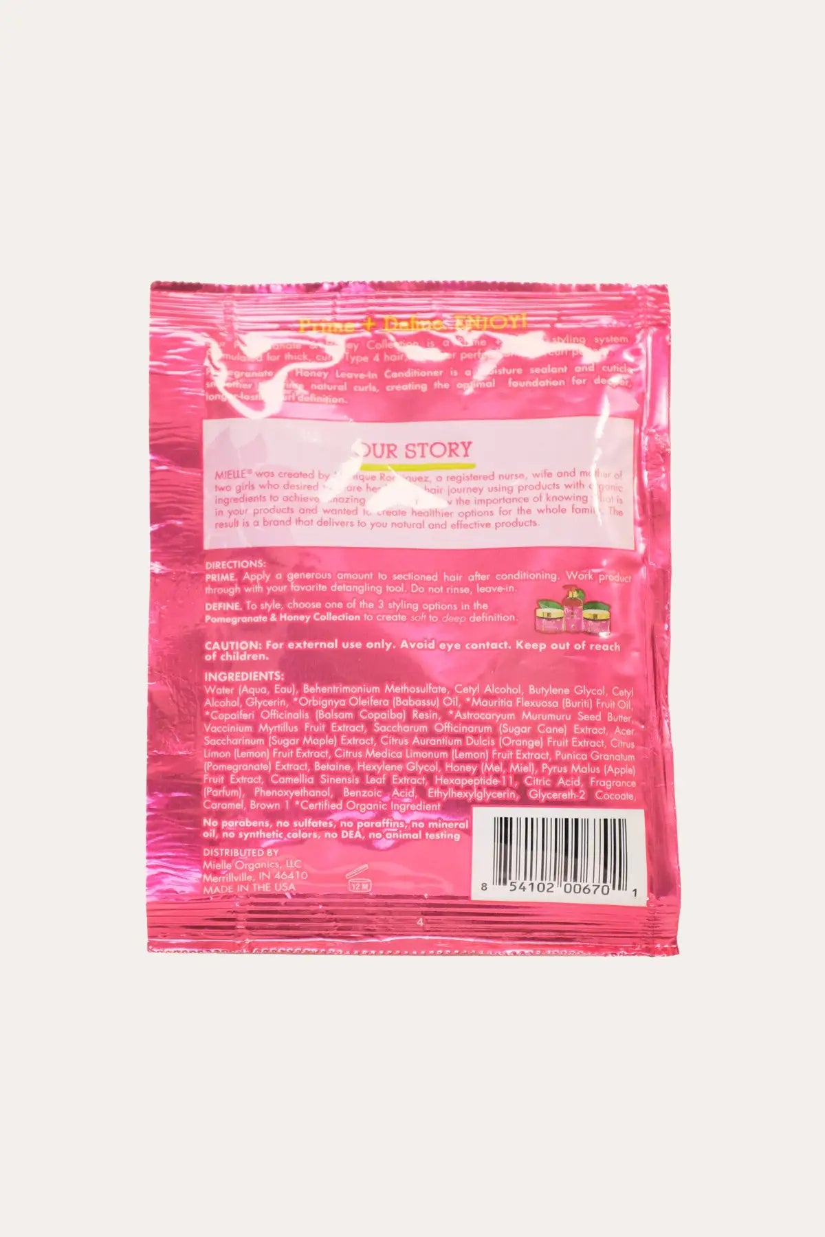 MIELLE ORGANICS POMEGRANATE & HONEY LEAVE-IN CONDITIONER MIELLE ORGANICS