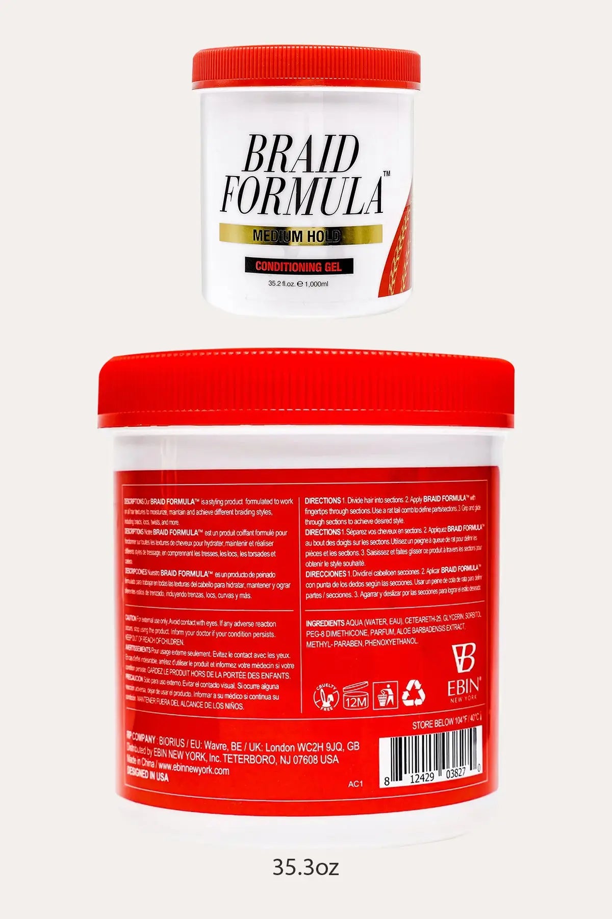 EBIN NEW YORK LOCK'N POMADE BRAID FORMULA MEDIUM HOLD ALOE VERA - BSW BEAUTY CANADA