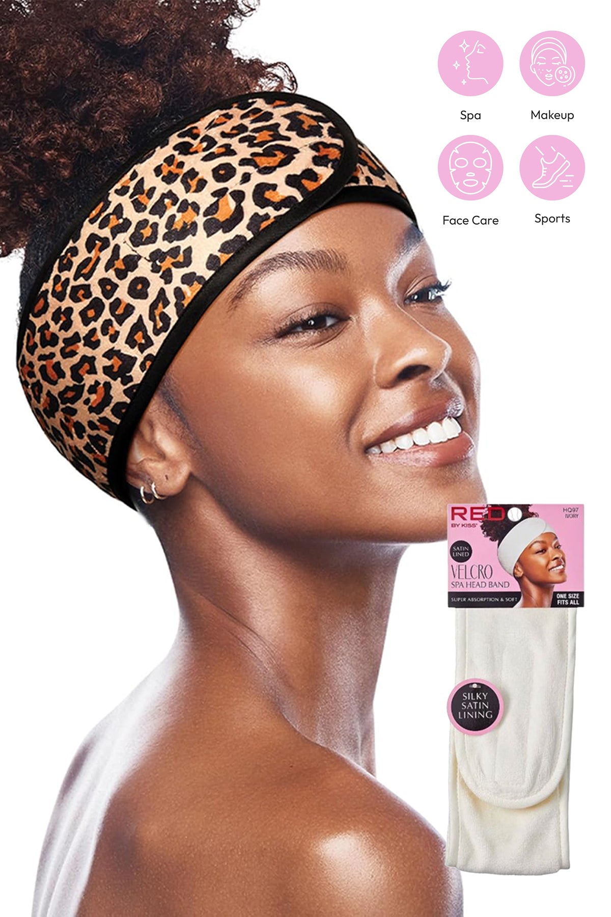 RED BY KISS VELCRO SPA HEADBAND - BSW BEAUTY CANADA
