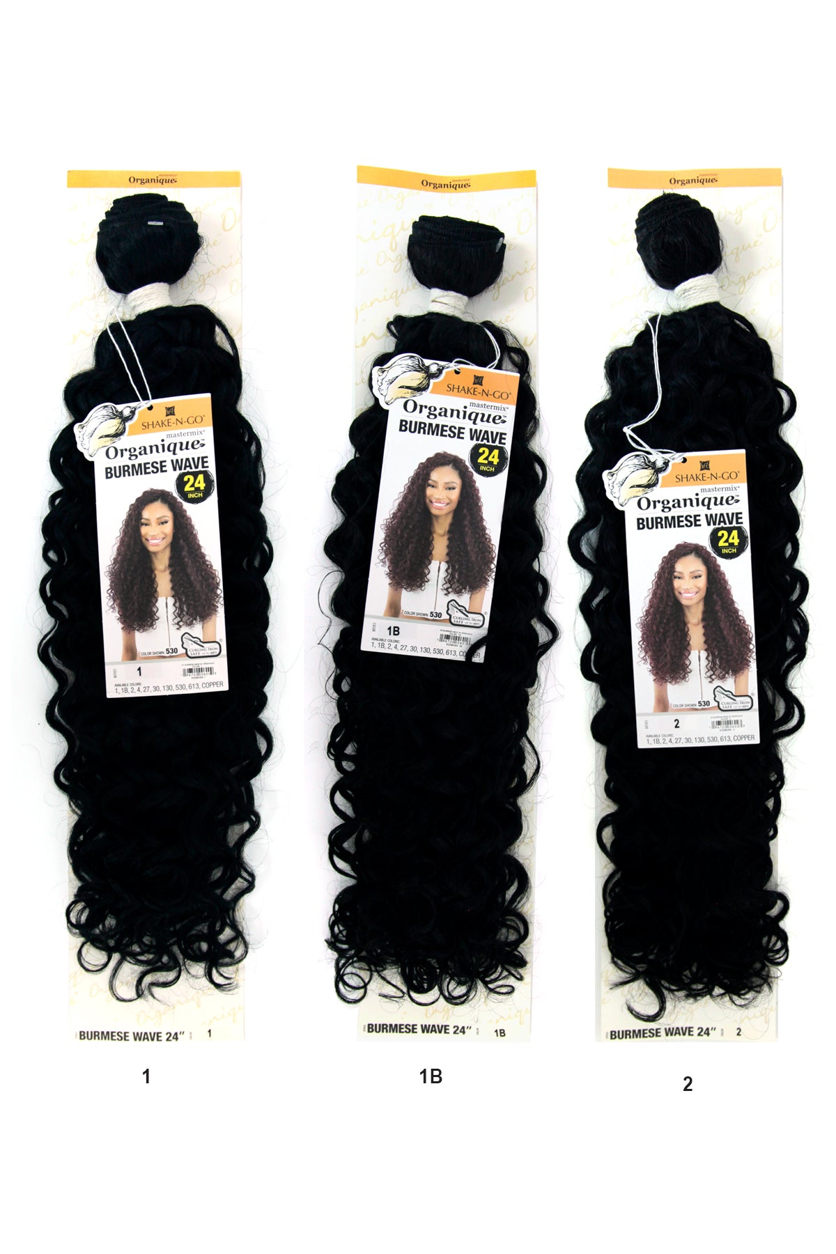 SHAKE N GO ORGANIQUE MASTERMIX - BURMESE WAVE 24" - BSW BEAUTY CANADA