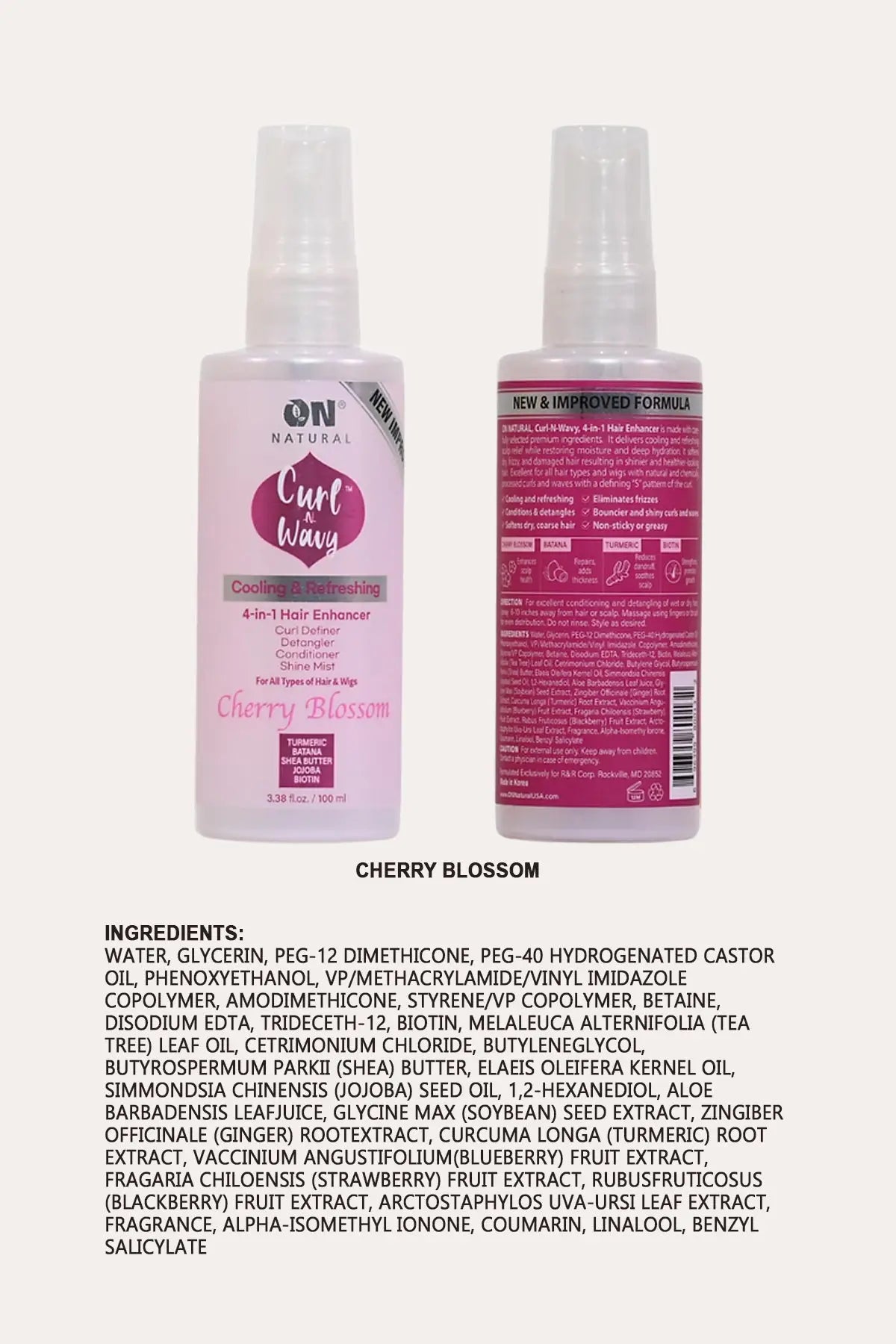 ON NATURAL CURL-N-WAVY 4IN1  ENHANCER 3.38OZ ON NATURAL