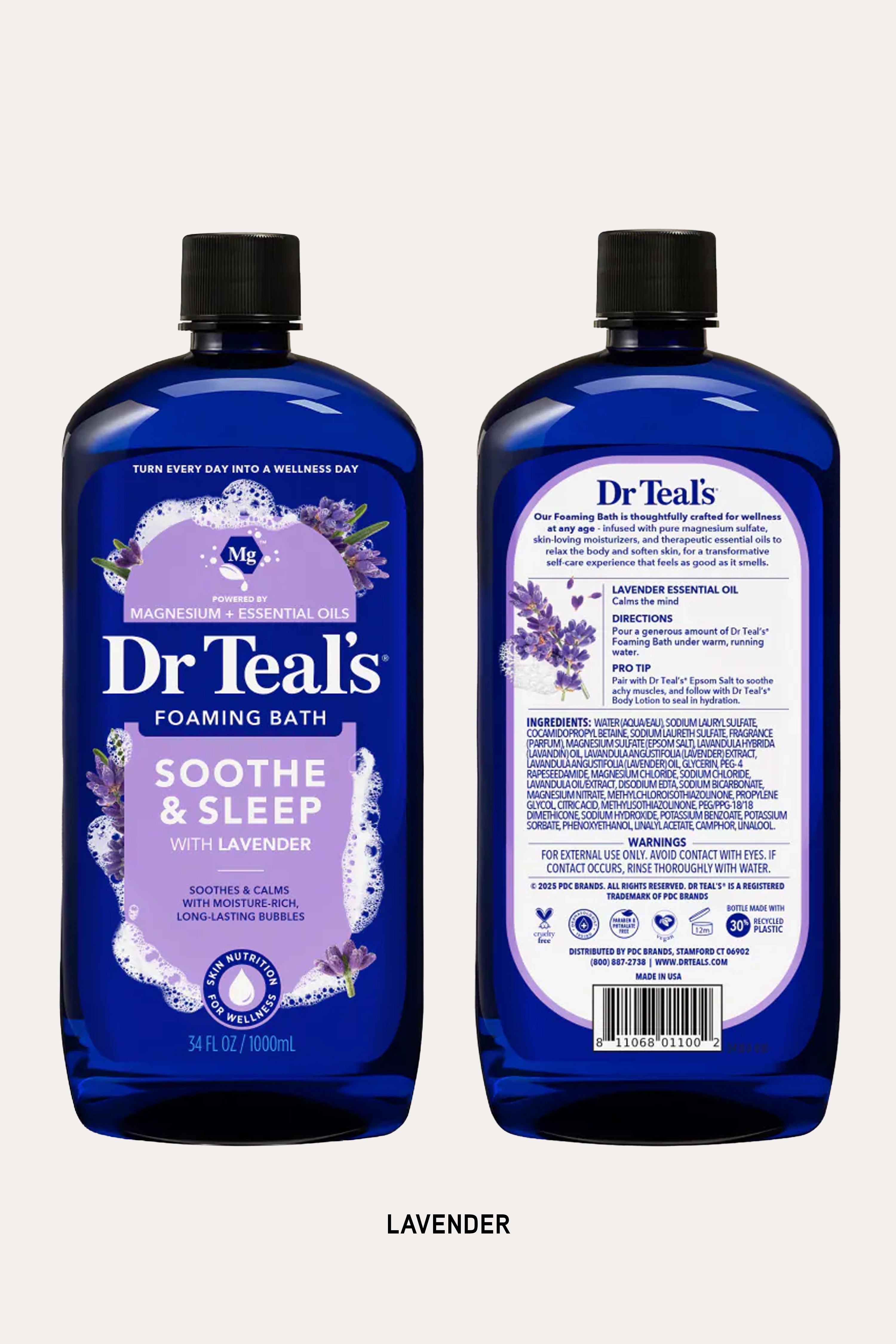 DR TEAL'S FOAMING BATH (3 types)