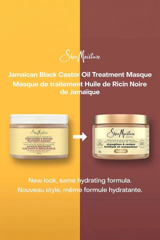 SHEA MOISTURE JAMAICAN BLACK CASTOR OIL STRENGTHEN&RESTORE TREATMENT MASQUE 12oz SHEA MOISTURE