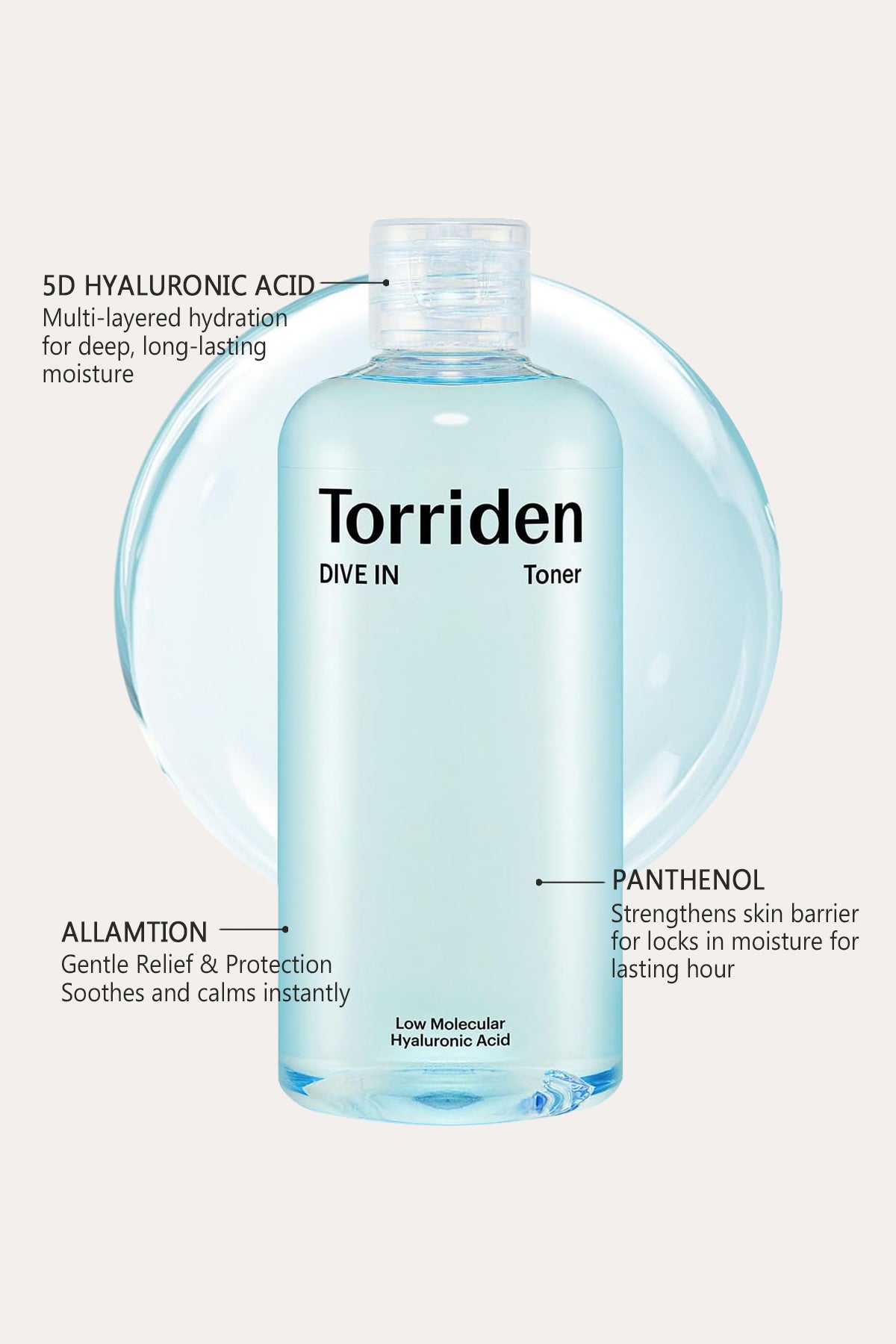 TORRIDEN DIVE IN LOW MOLECULAR HYALURONIC ACID TONER 300ml - BSW BEAUTY CANADA