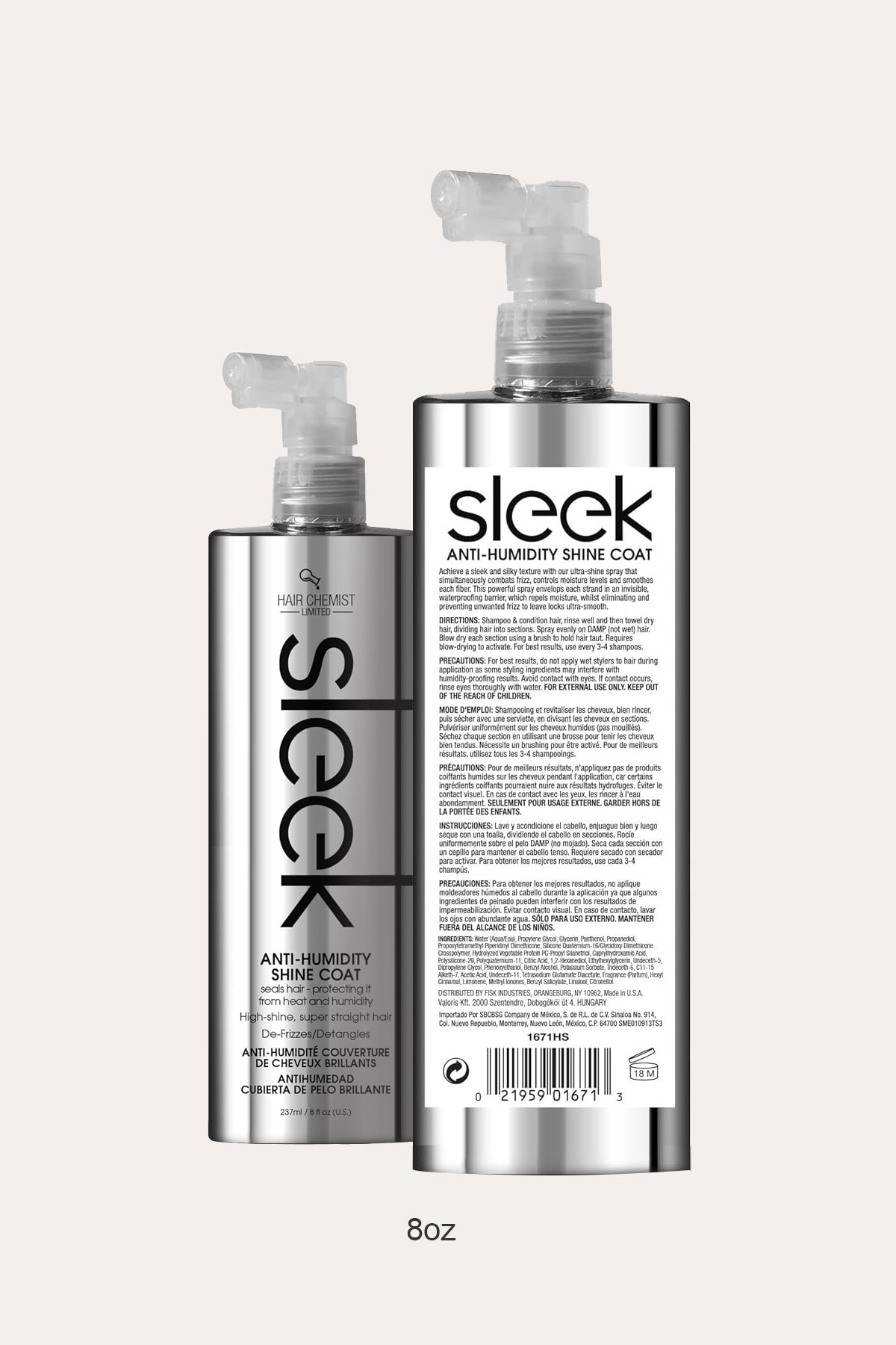 HAIR CHEMIST SLEEK ANTI-HUMIDITY SHINE COAT - BSW BEAUTY CANADA
