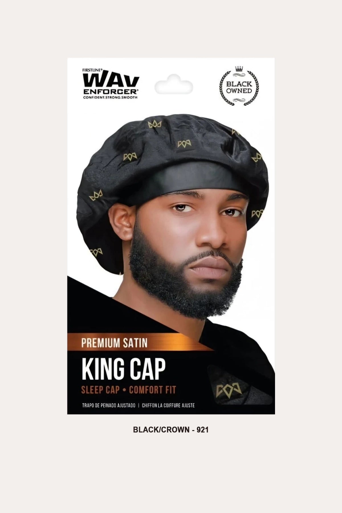 FIRSTLINE WAVENFORCER KING CAP SATIN BONNET FIRSTLINE