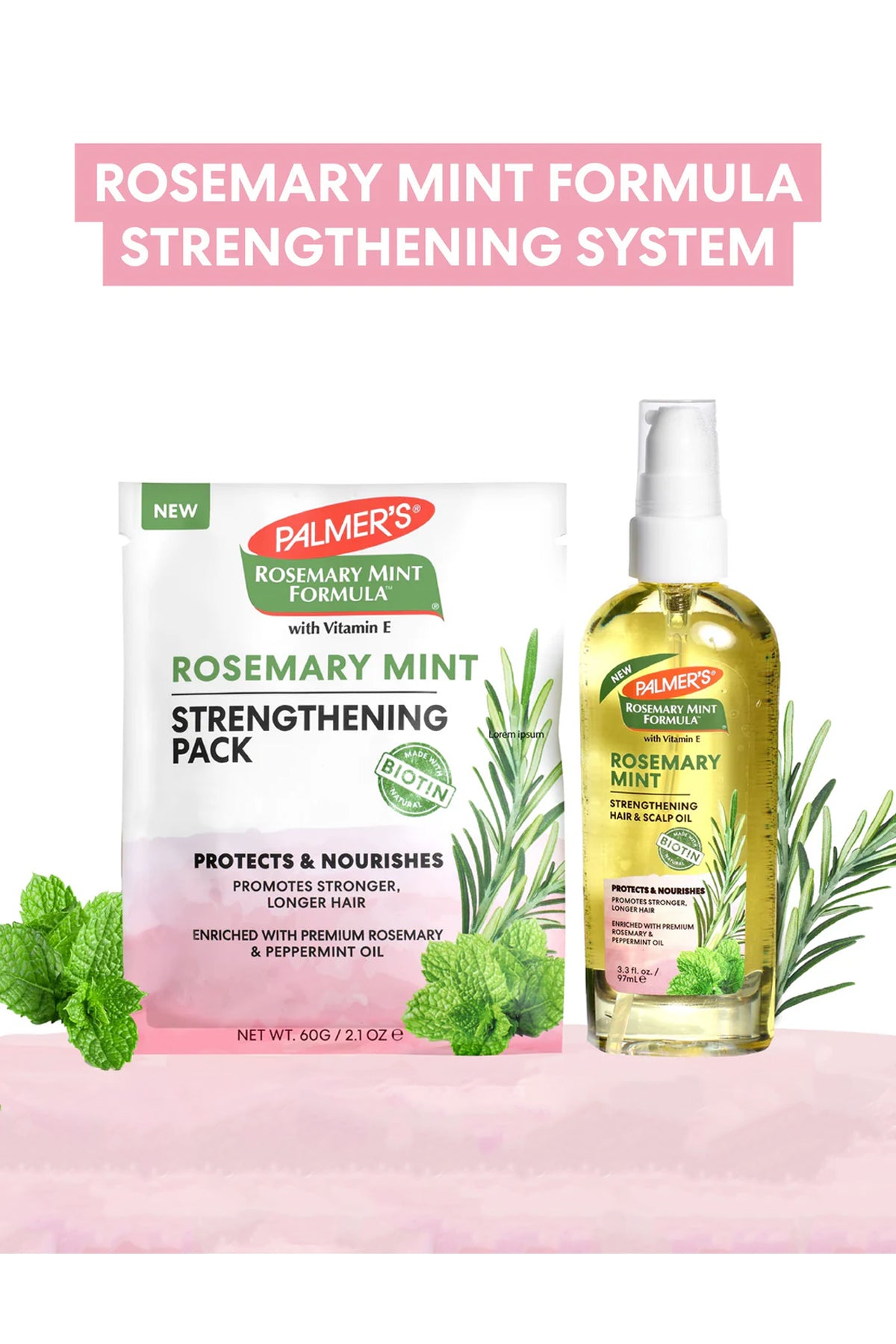 PALMER'S ROSEMARY MINT STRENGTHENING PACK