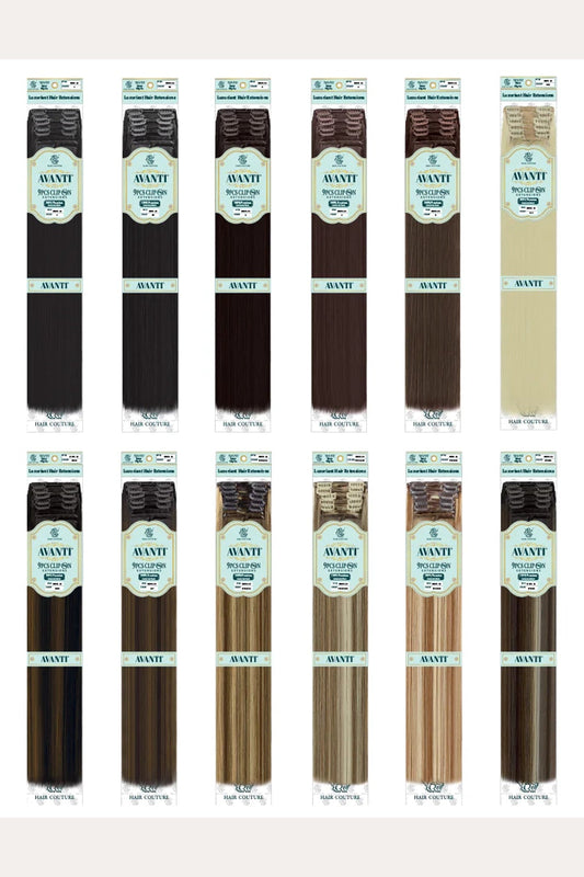 [완료] HAIR COUTURE - AVANTI HUMAN HAIR BLEND CLIP IN 9PC 18" HAIR COUTURE