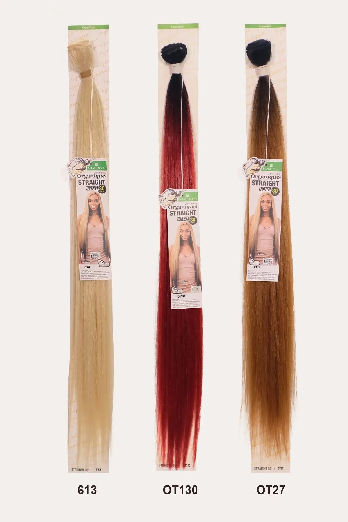 SHAKE N GO ORGANIQUE MASTERMIX WEAVE - STRAIGHT 30"