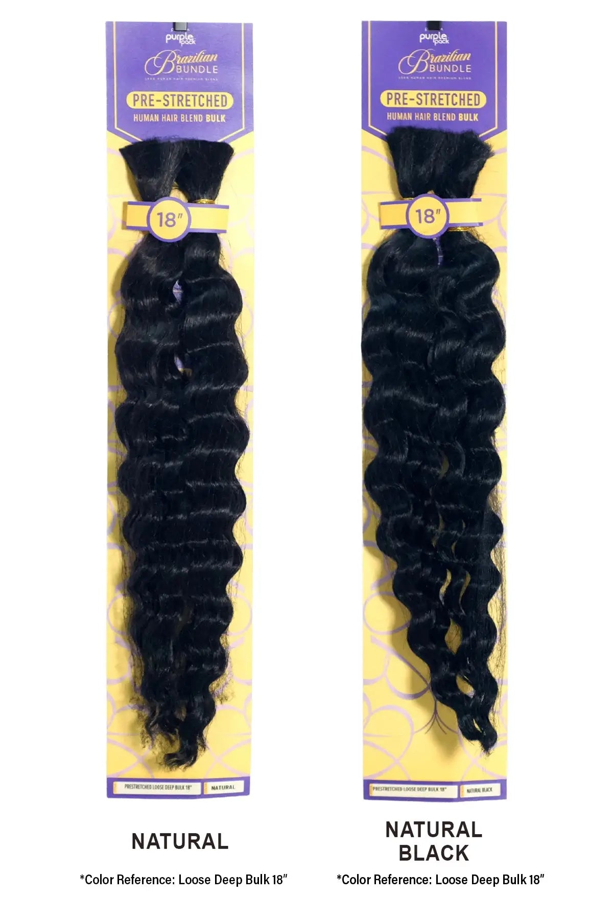 OUTRE PURPLE PACK BRÉSILIEN BOHO DEEP BULK 18"