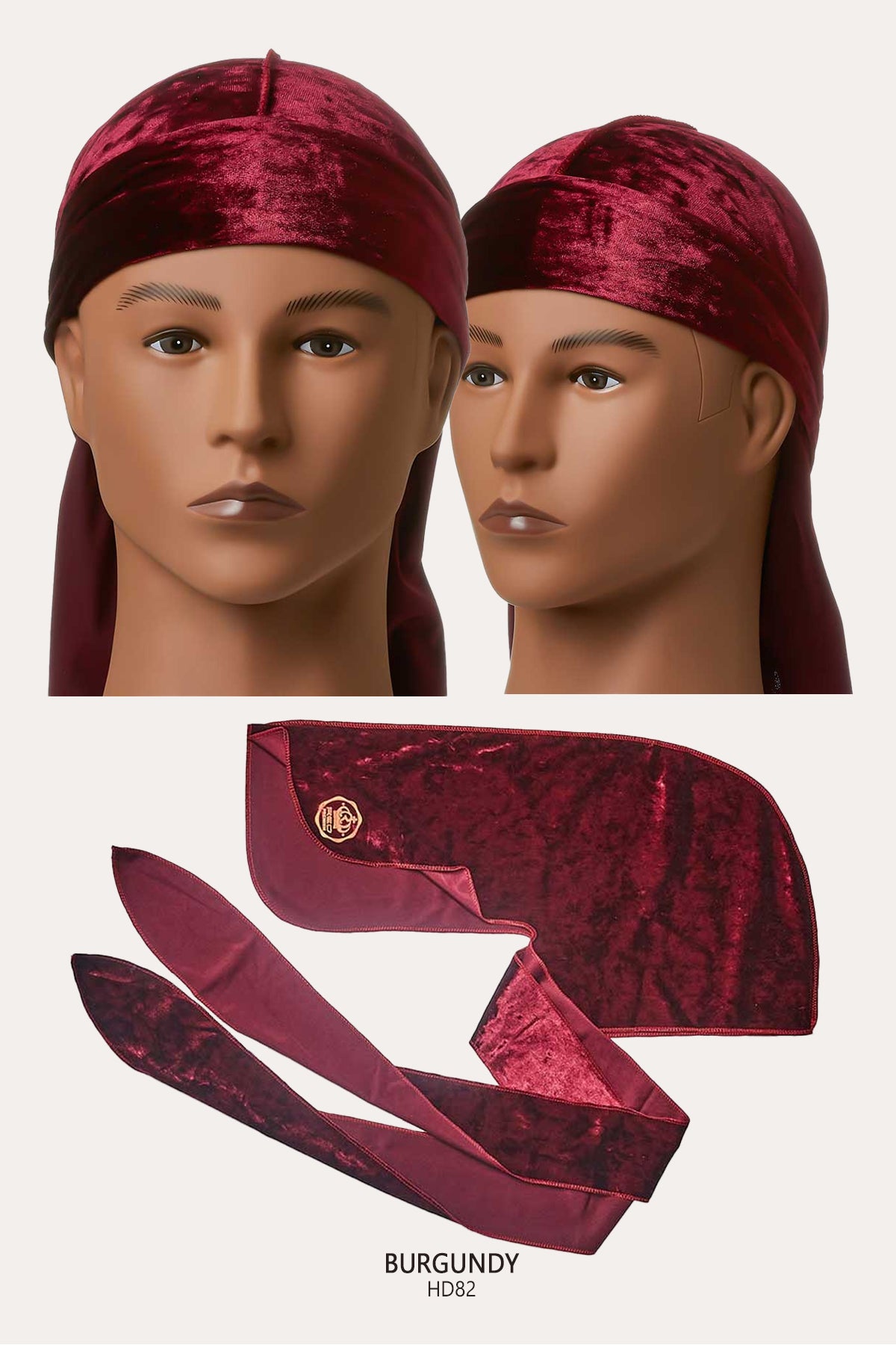 RED BY KISS BOW WOW POWER WAVE CRUSHED VELVET DURAG - BSW BEAUTY CANADA