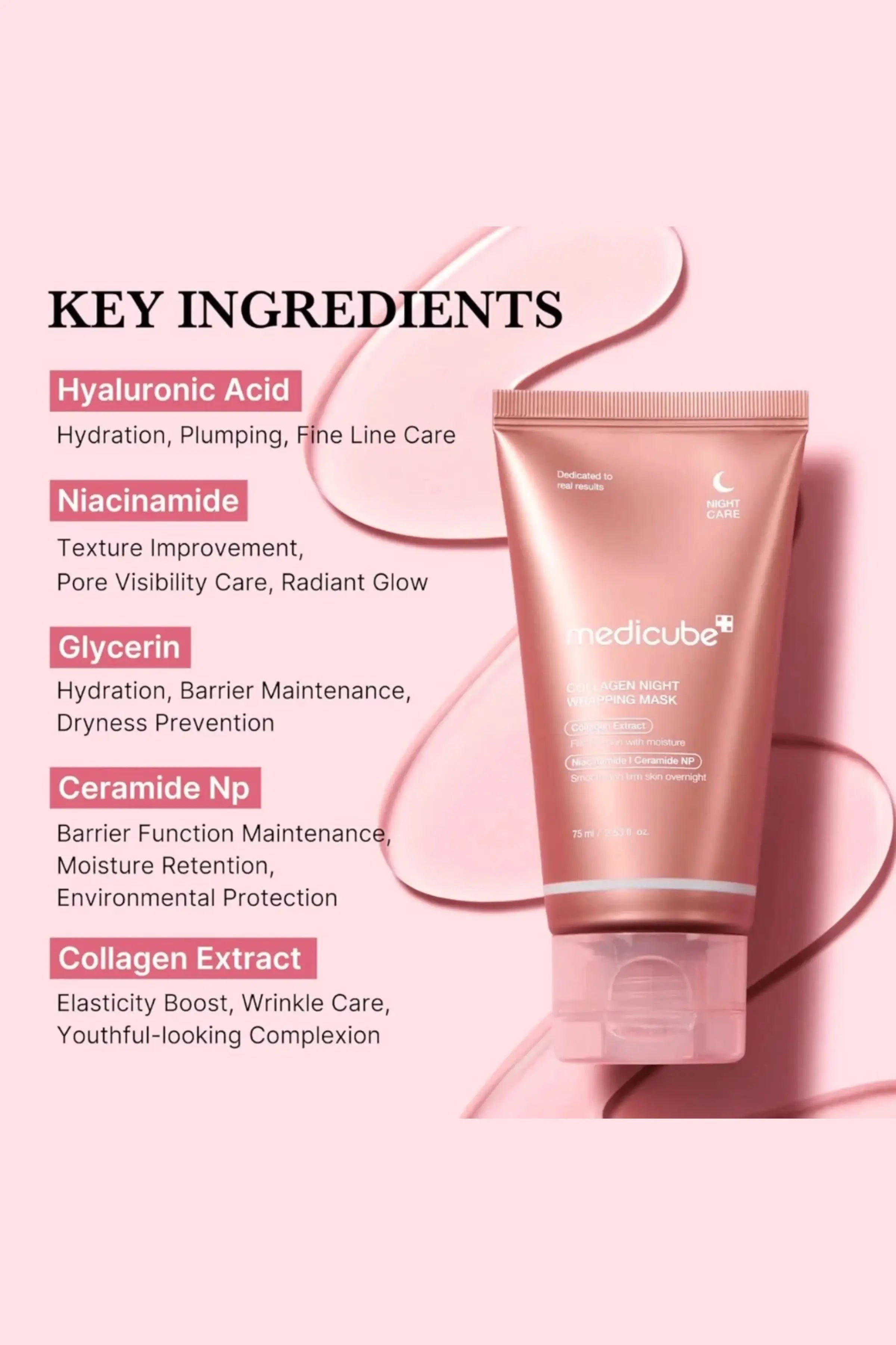 MEDICUBE MASQUE DE NUIT AU COLLAGÈNE