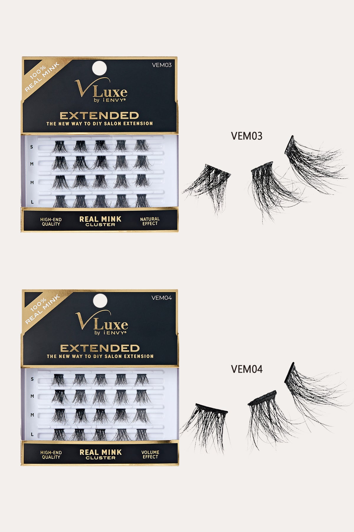 V LUXE BY I ENVY EXTENDED REAL MINK LASH - BSW BEAUTY CANADA