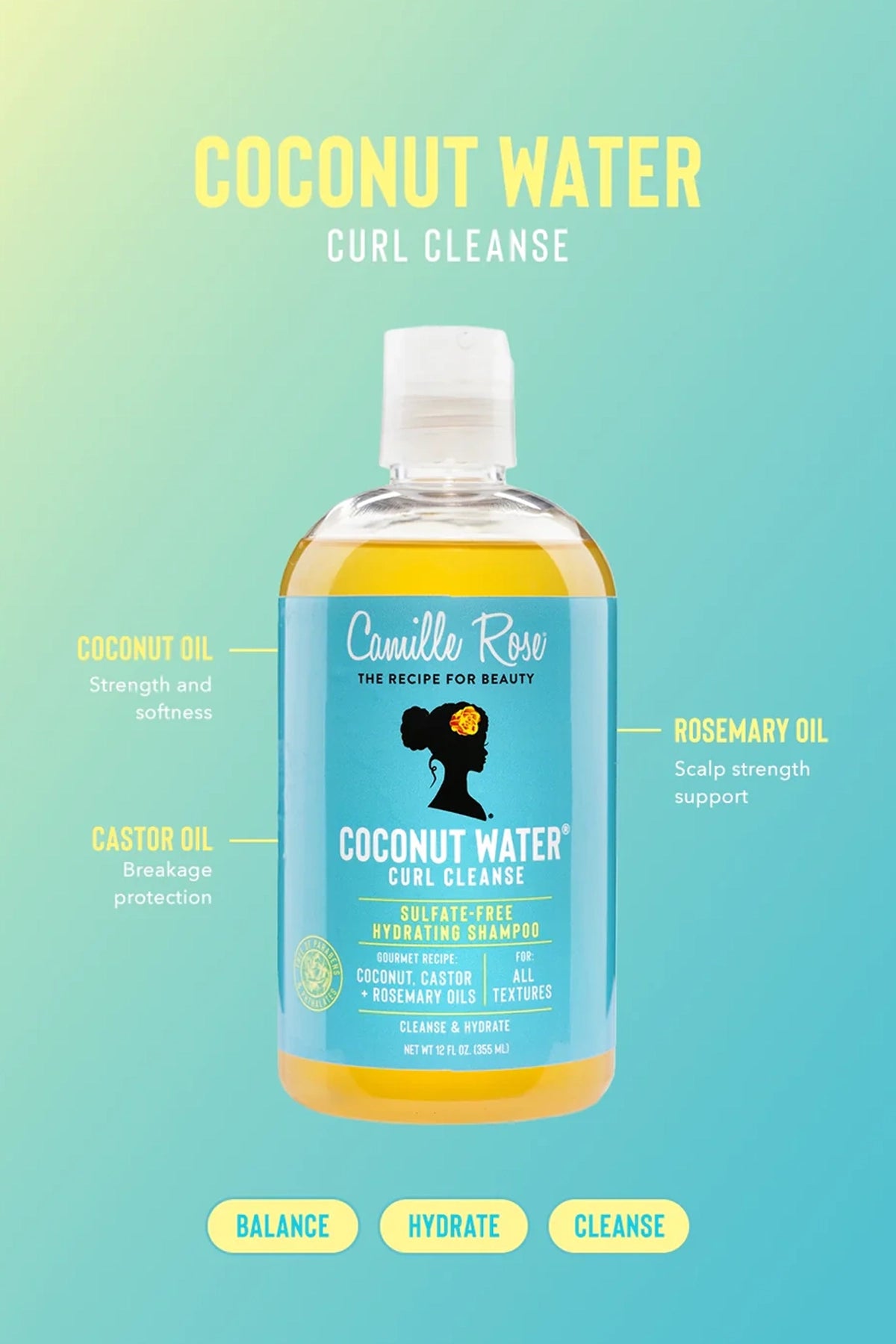 [Enregistrement] CAMILLE ROSE COCONUT WATER CURL CLEANSE SHAMPOOING SANS SULFATE !