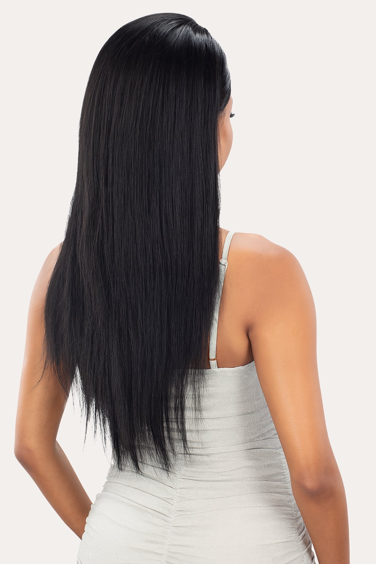 SHAKE N GO  GLOSSY 100% VIRGIN REMY HAIR GLUELESS 13X5 HD LACE FRONT WIG - STRAIGHT 26