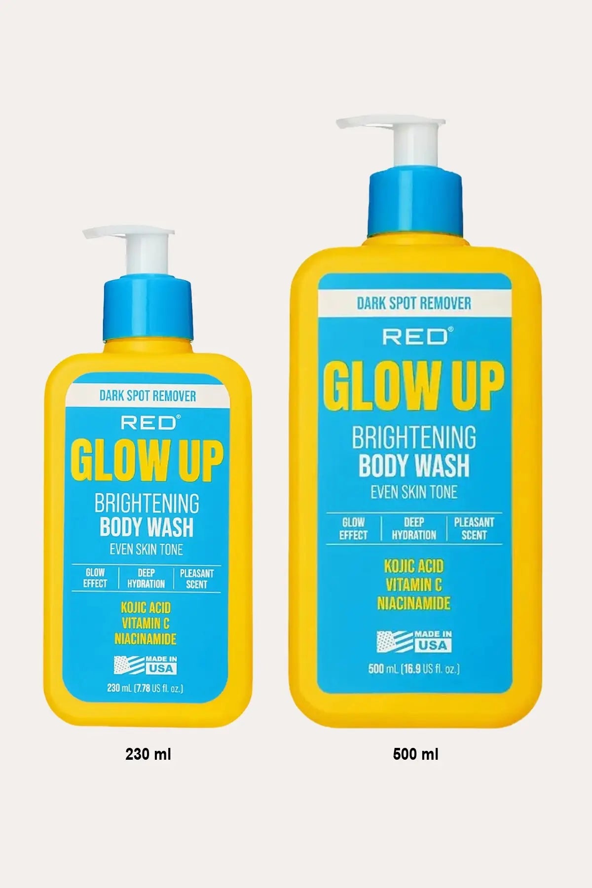 RED BY KISS GLOW UP BRIGHTENING BODY WASH -  KOJIC ACID, VITAMIN C & NIACINAMIDE - BSW BEAUTY CANADA