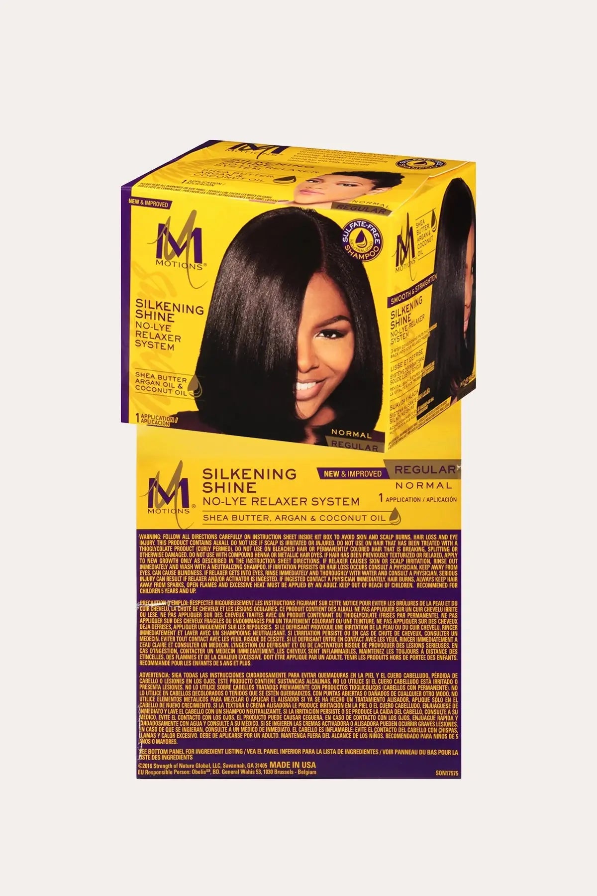 MOTIONS SILKENING SHINE NO-LYE RELAXER SYSTEM BOX MOTIONS