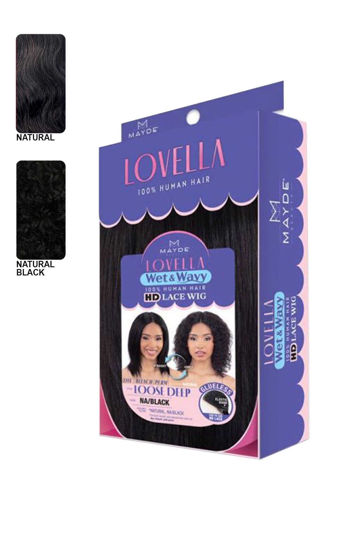 MAYDE LOVELLA 100% HUMAN HAIR WET & WAVY LACE WIG - LOOSE DEEP - BSW BEAUTY CANADA