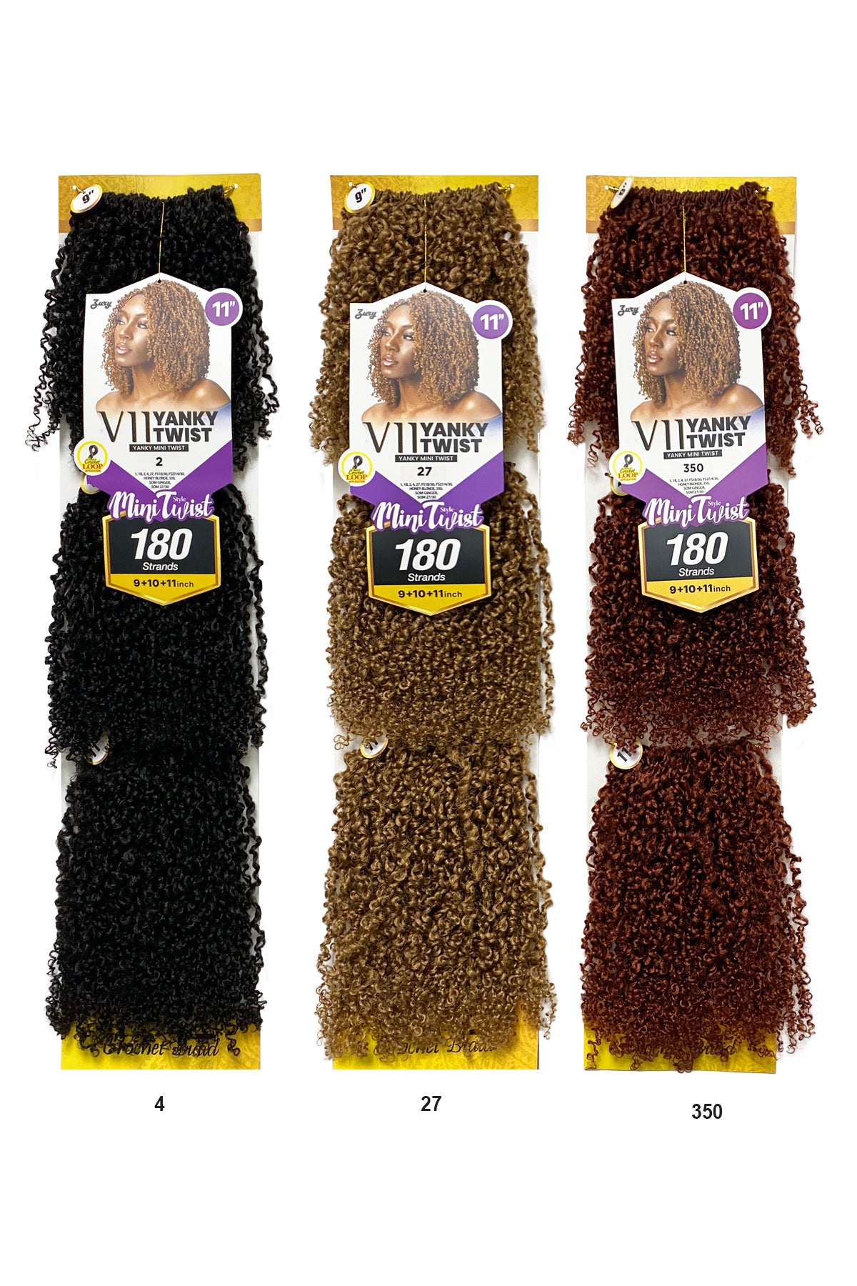 ZURY V11 YANKY TWIST - MINI 9"10"11" - BSW BEAUTY CANADA