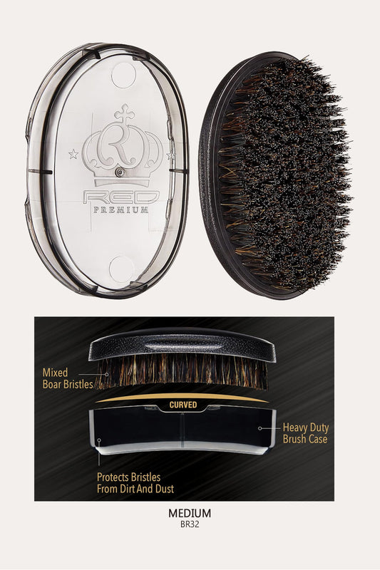 RED BY KISS PREMIUM POCKET WAVE BOW WOW CURVED PALM BRUSH - BSW BEAUTY CANADA